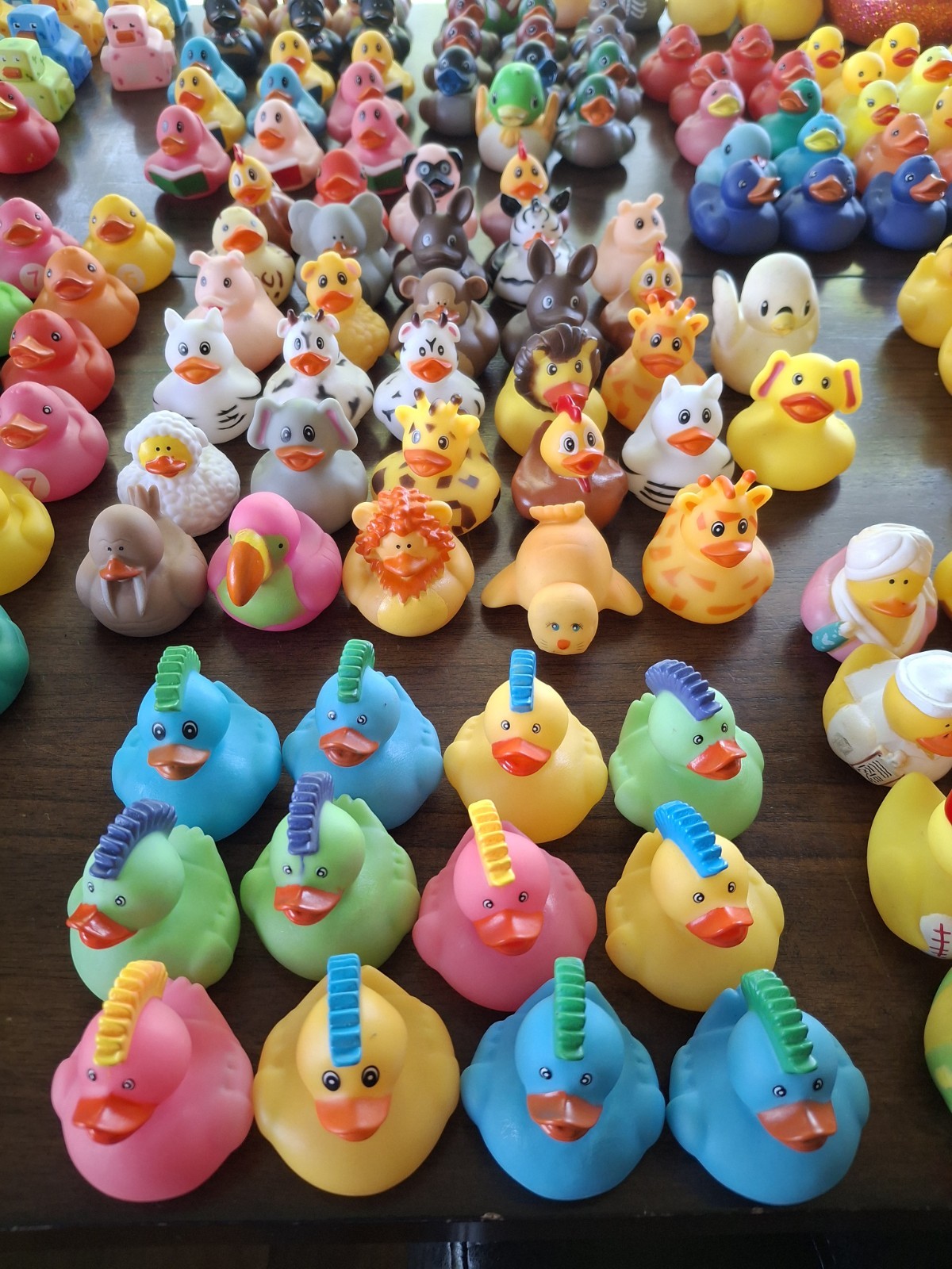 Large Collection (300) of assorted Rubber Ducks for Jeep “Ducking”/Party Favors