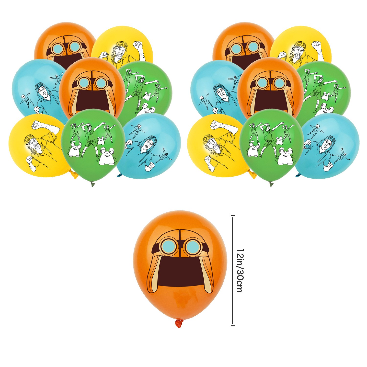 Danny Go Party Supplies Birthday Decoration Set Balloons Backdrop Cake Toppers