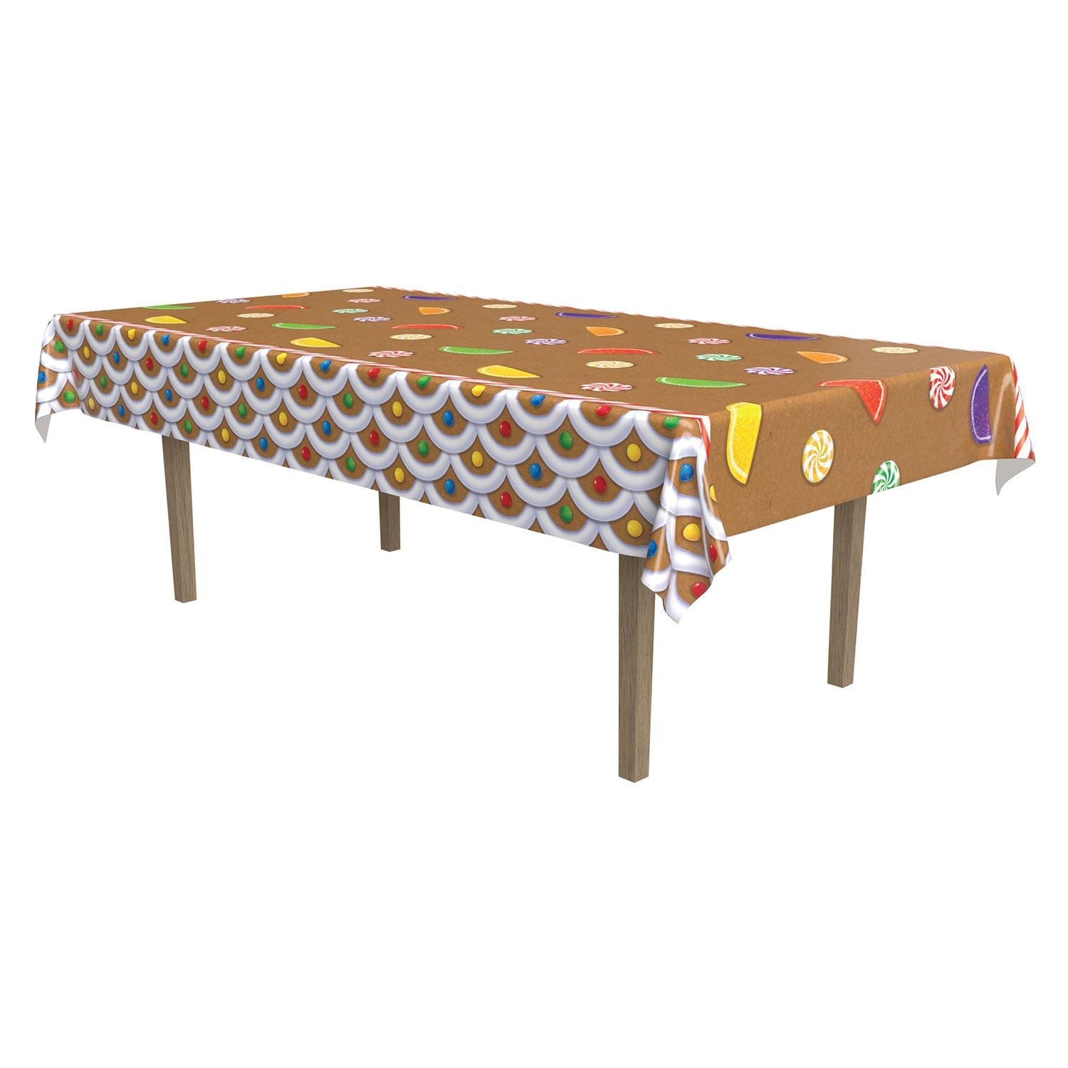 Beistle Gingerbread House Tablecover – Christmas/Winter | Party Supply