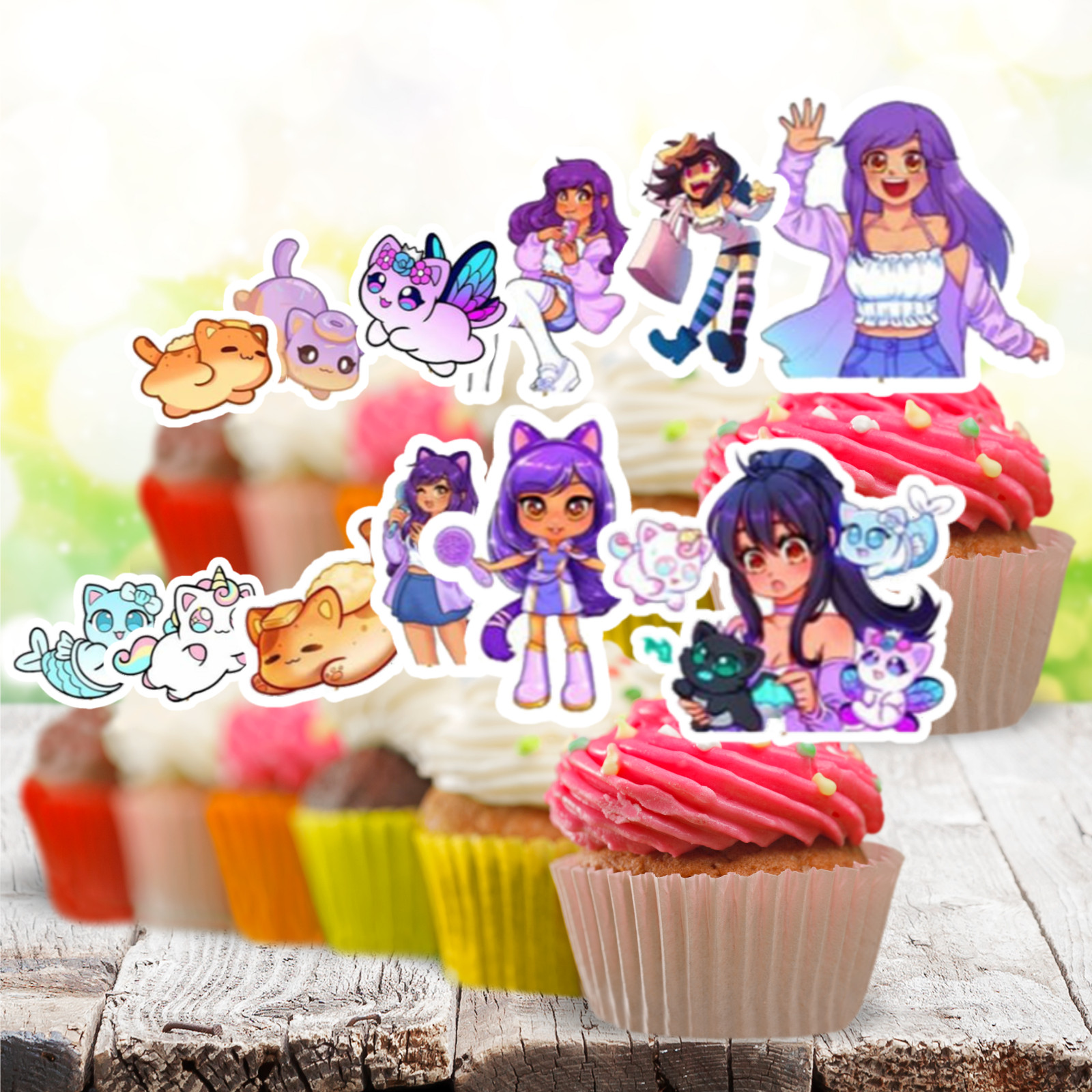 Aphmau TABLEWAR birthday party supplies favor centerpiece decoration event theme