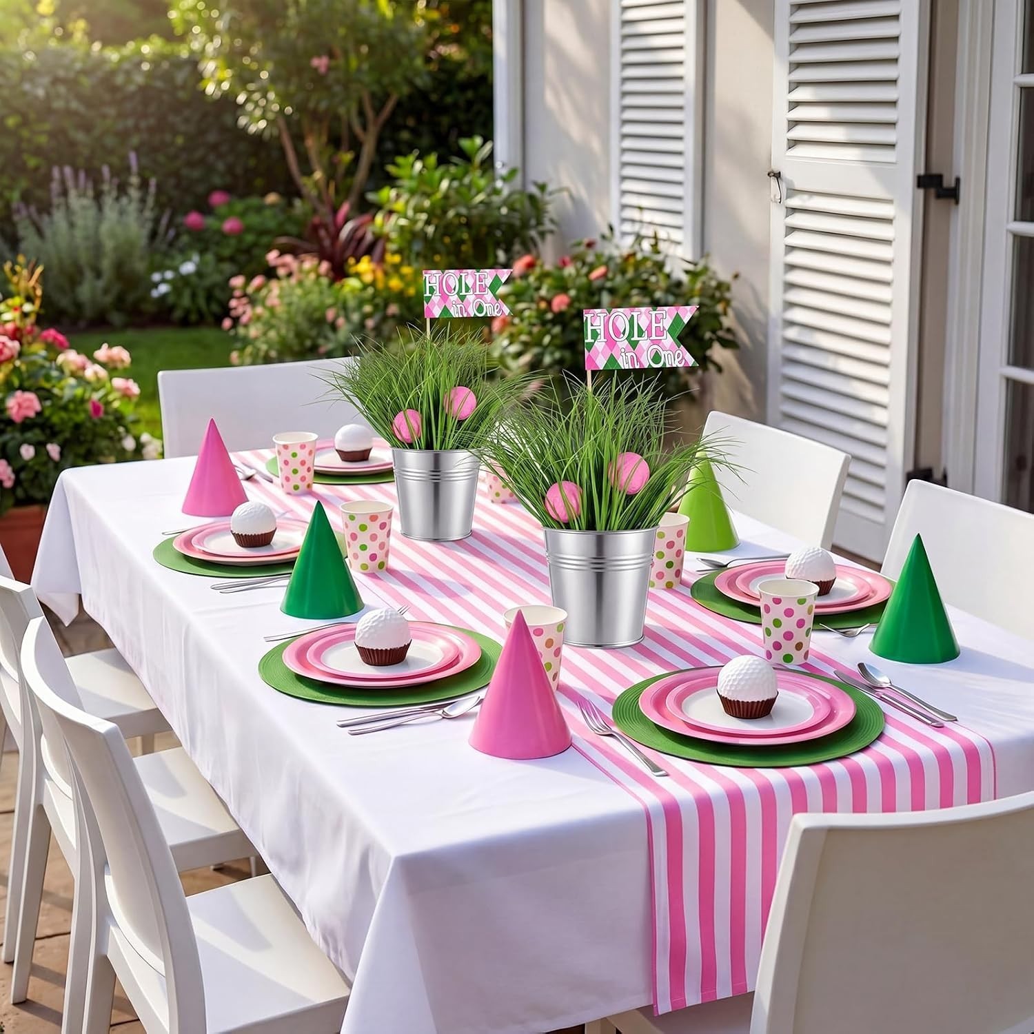 6 Set Golf Party Table Decorations Kit Includes 6