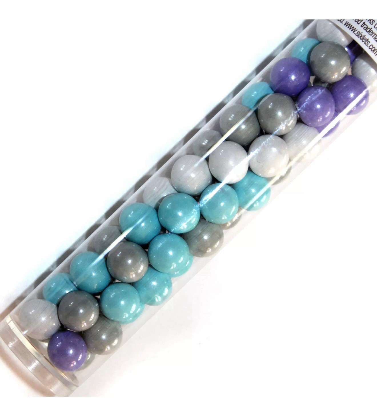 Sixlets Candies Snowflake Tubes Filled/Any Occasion 5oz EACH 10-PACK New/Sealed