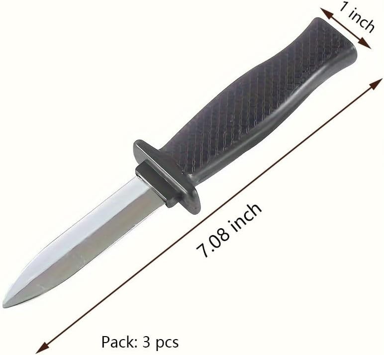 Retractable Knife Prop Knife Fake Knife False Trick Gadget Toy 3 Pack