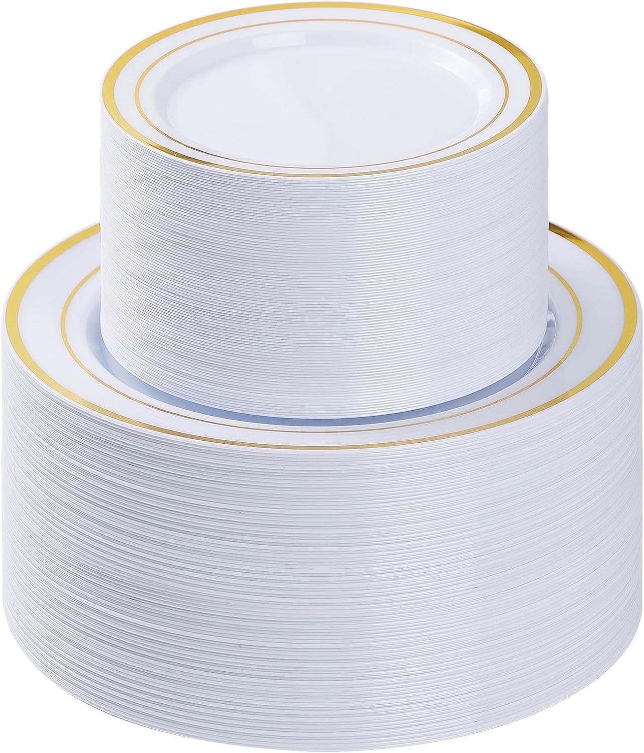200PCS Gold Plastic Plate, Disposable Party Plates with 100 Dinner Plates and…