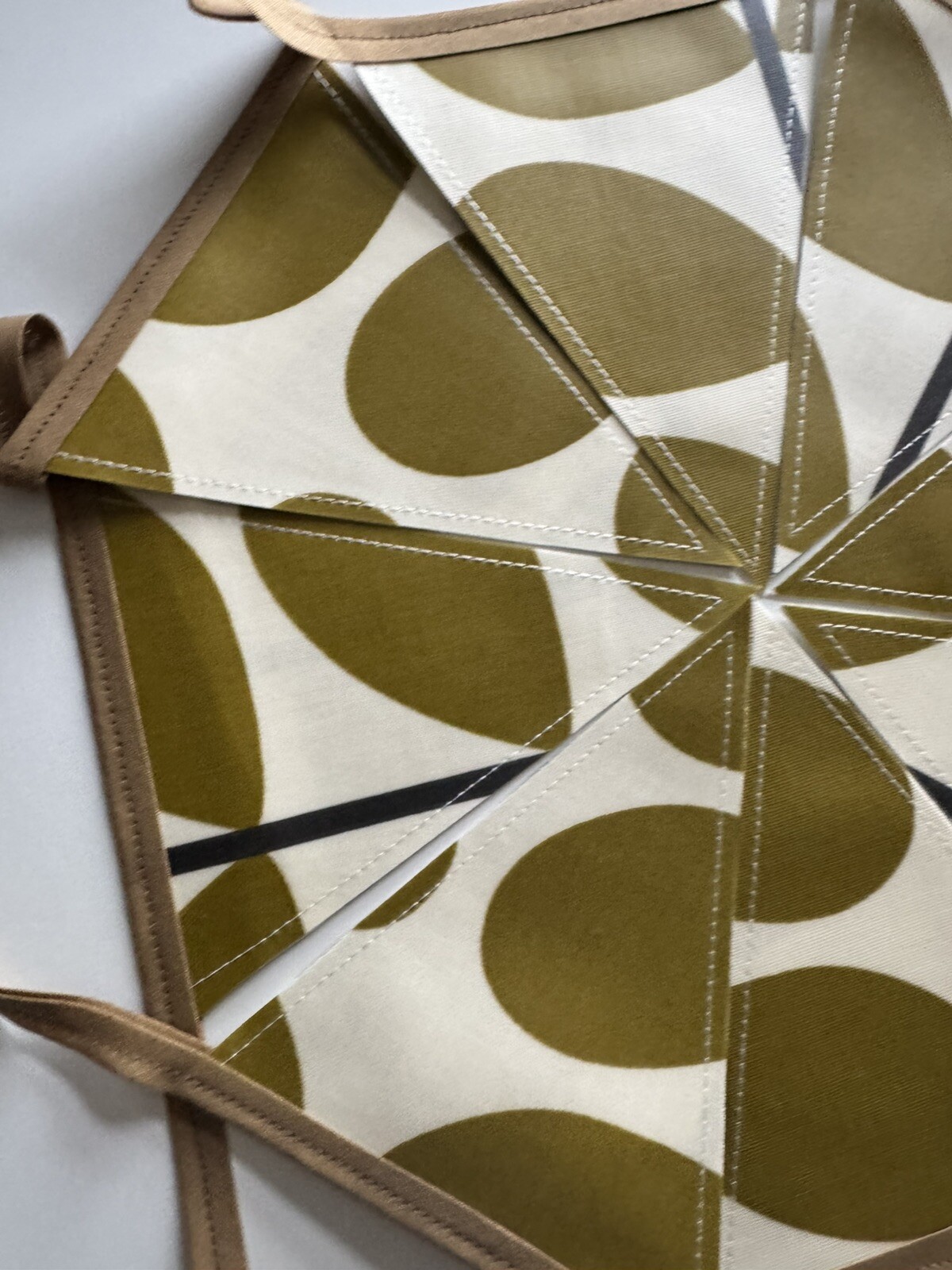 Handmade Oilcloth Bunting – Garden/Home Contemporary – 2 Meters Double Sided