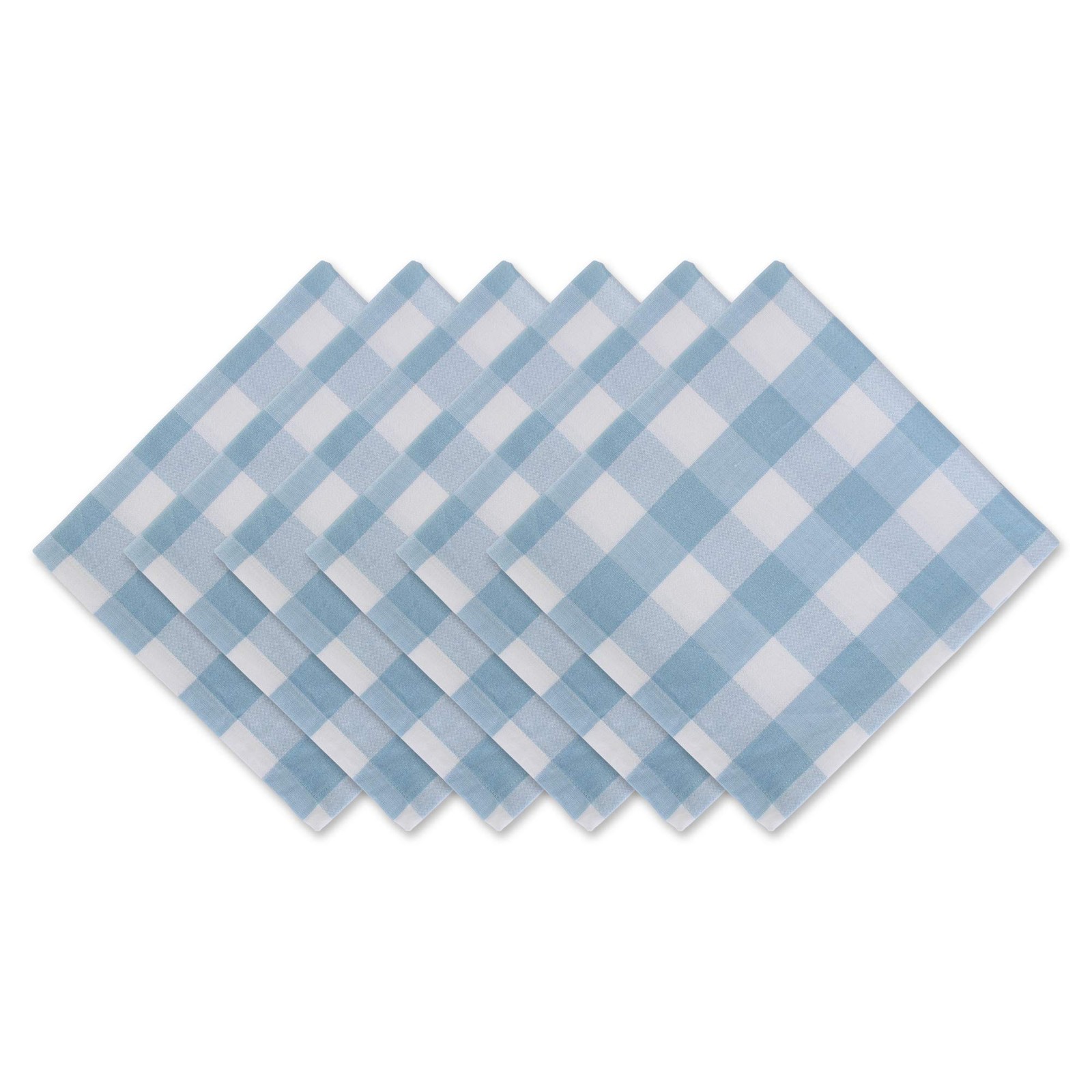 DII Buffalo Check Collection, Classic Farmhouse Cloth Napkin Set, 20×20, Light B