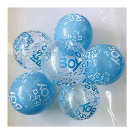 12 Pack It’s A Boy Party Balloons, Baby Shower Theme NEW 12″