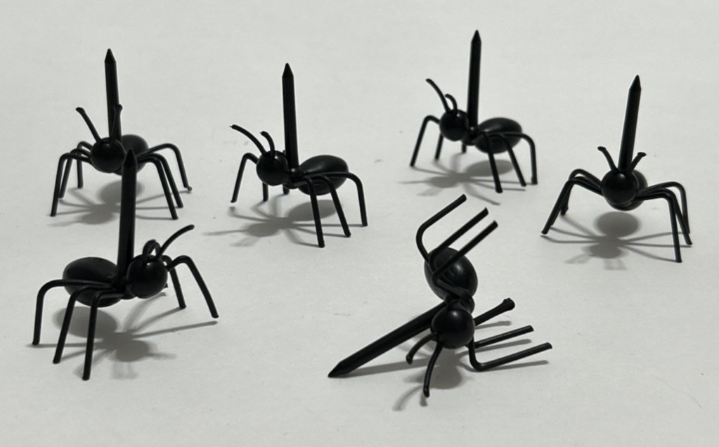 6 pcs Ants Shape Toothpicks Fruit Cheese Dessert Fun Kids Halloween Party Prank