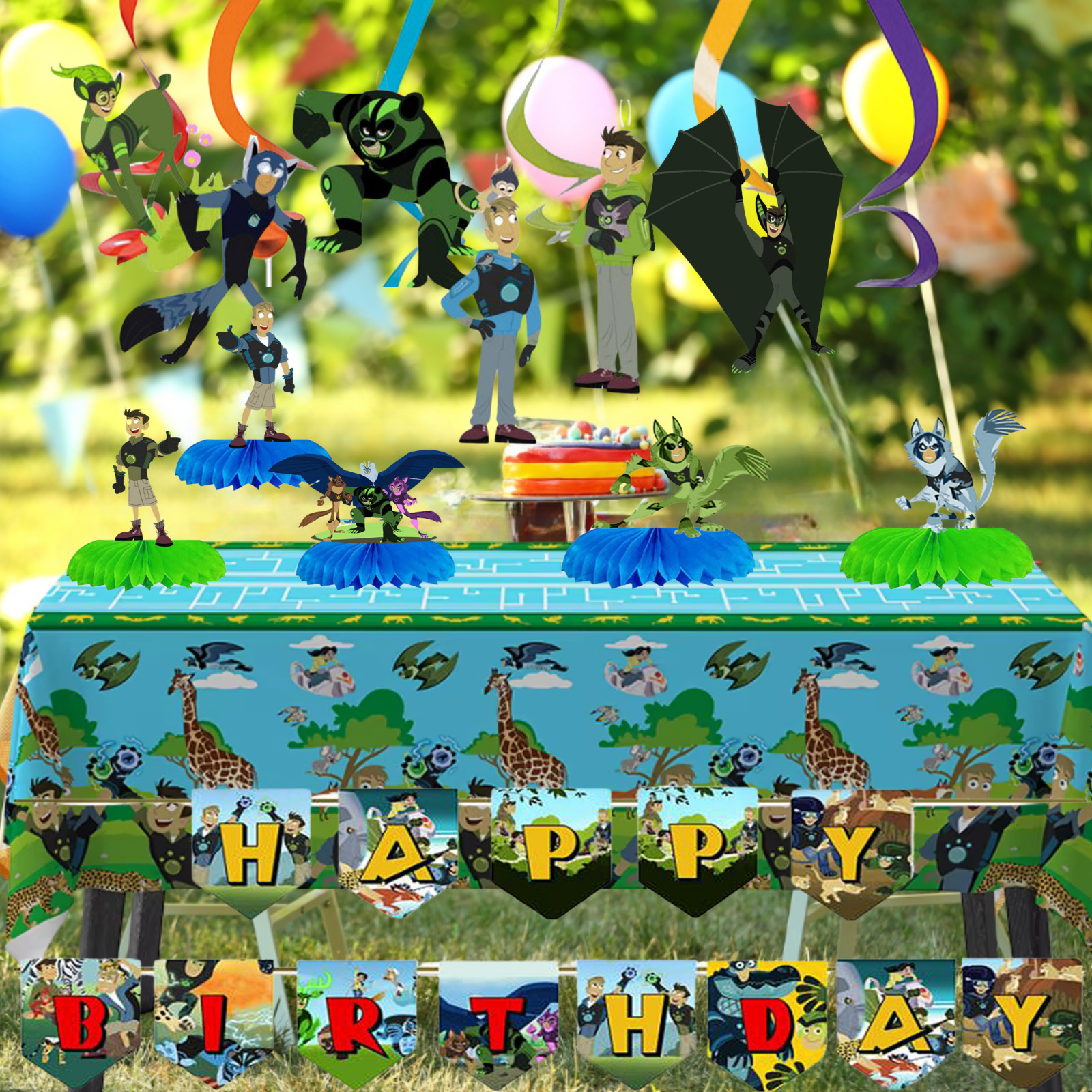 WILD KRATTS TABLEWARE birthday party supplies favor centerpiece decoration theme