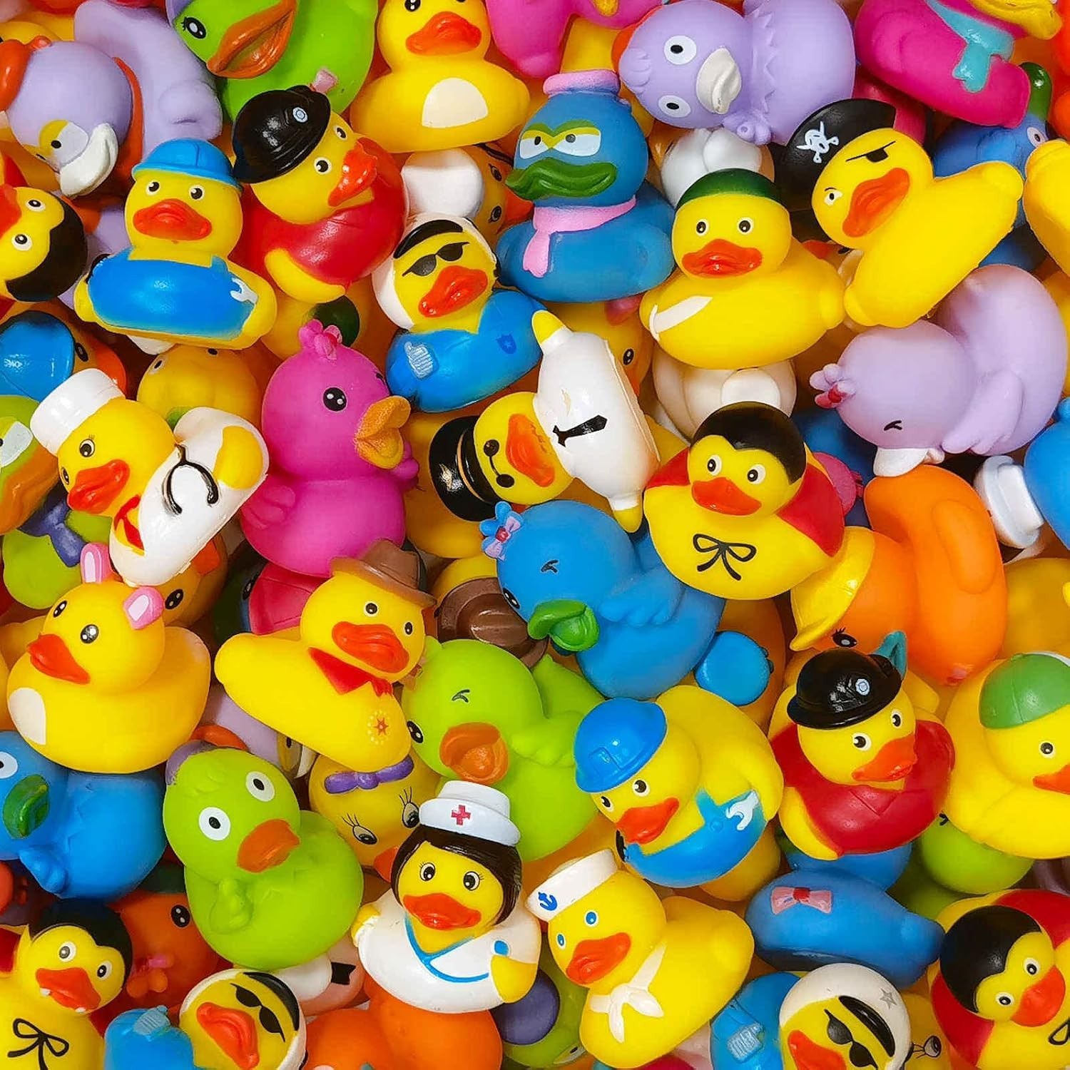 Rubber Ducks in Bulk,Assortment Duckies for Jeep Ducking Floater Duck Bath To…