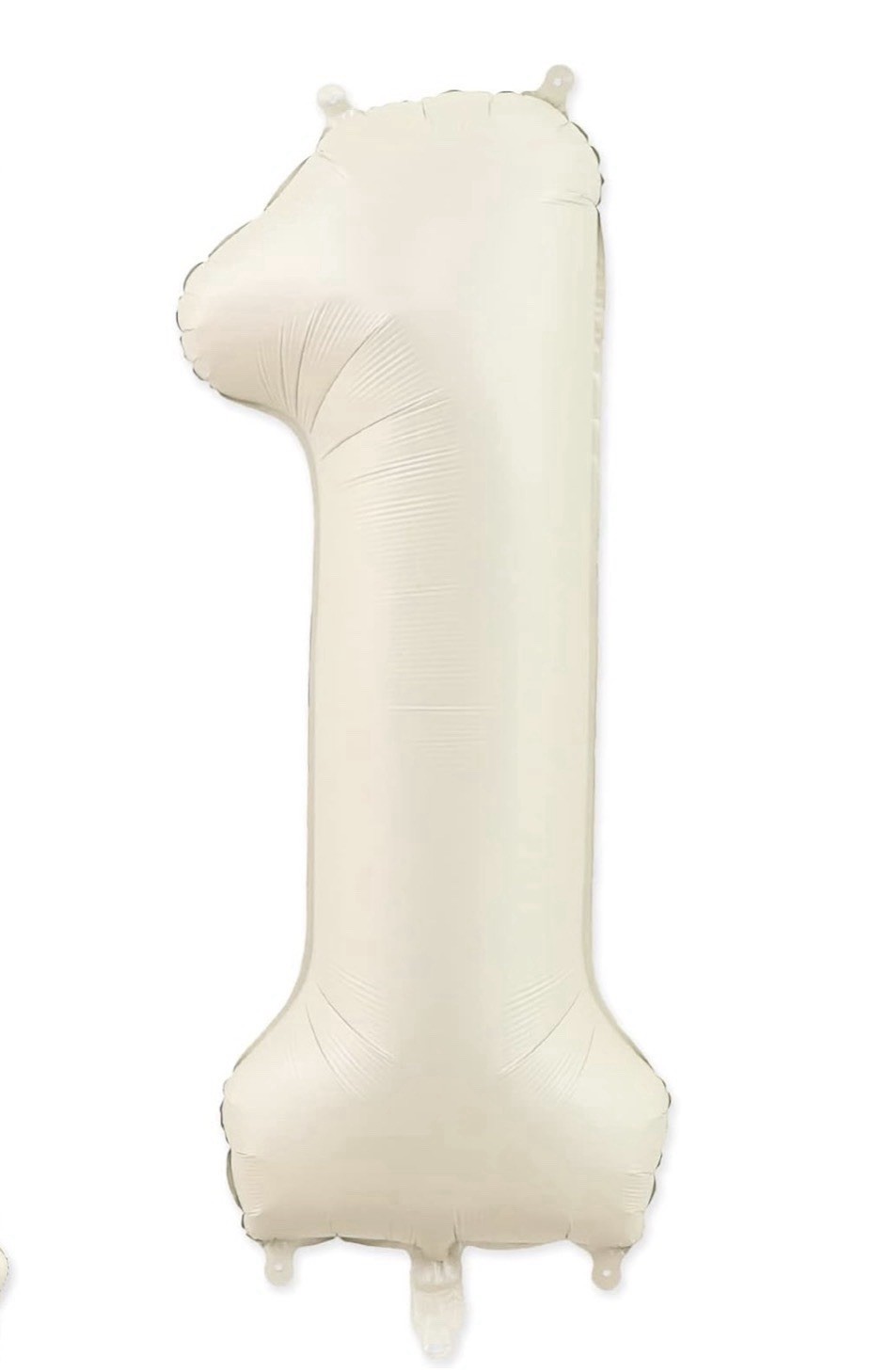40 Inch Beige Number 1 Balloon for 1st Birthday Party Decorations