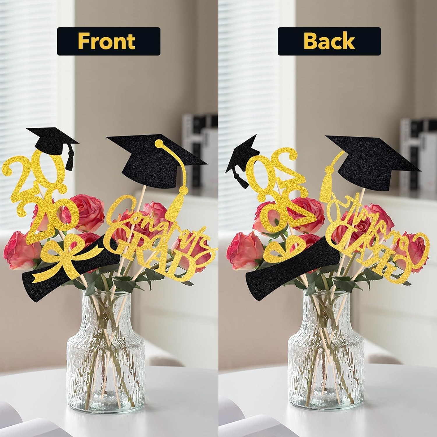 20 PCS 2026 Graduation Party Decorations Set,Class of 2026 Double Sided Gradu…
