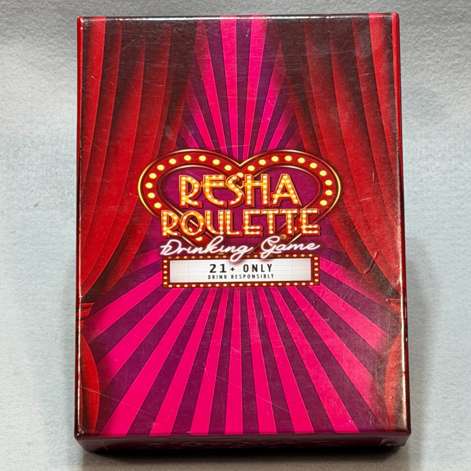 Adult Drinking Game – Resha Roulette Card Game with 120 Cards & 4 Shot Glasses