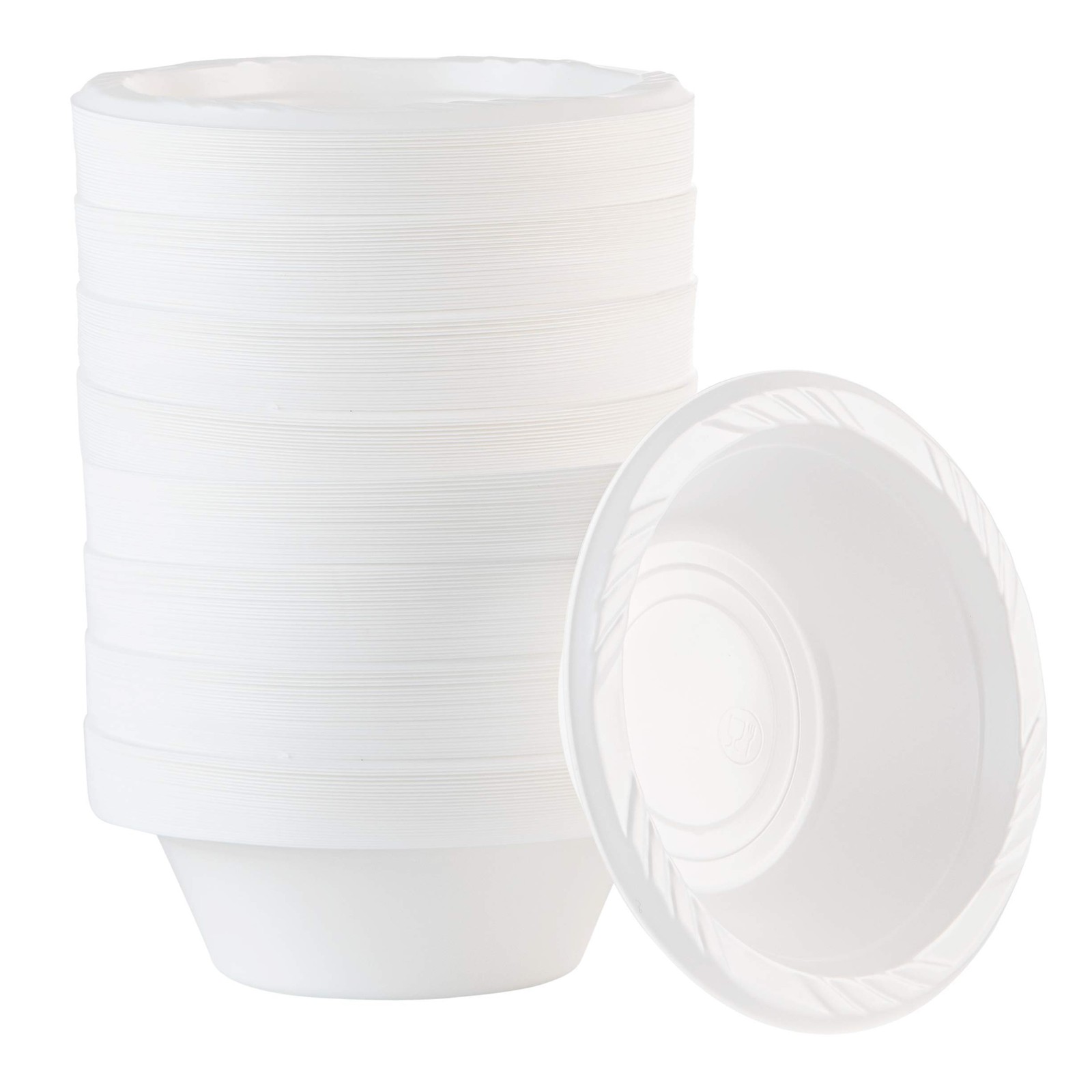 400 Count Disposable 5 ounce White Plastic Dessert Bowls