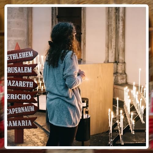 4.5 Feet Cardboard Stand-up Cutout 4.5 ft Biblical Cities Directional Sign