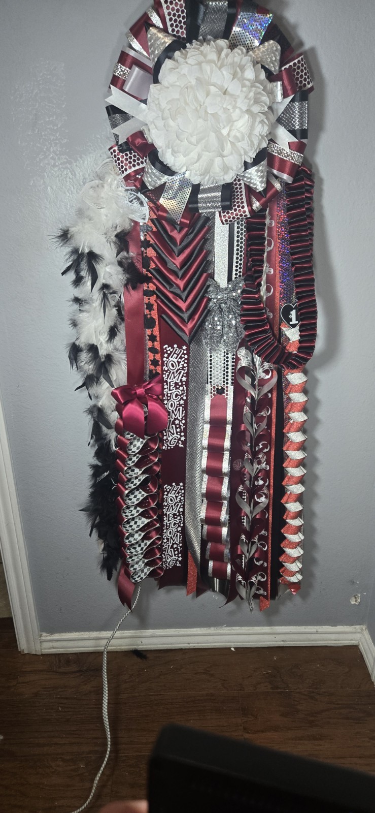 Homecoming Mum Multicolor Ribbon Garland Streamers Fabric Ribbon Party Decor