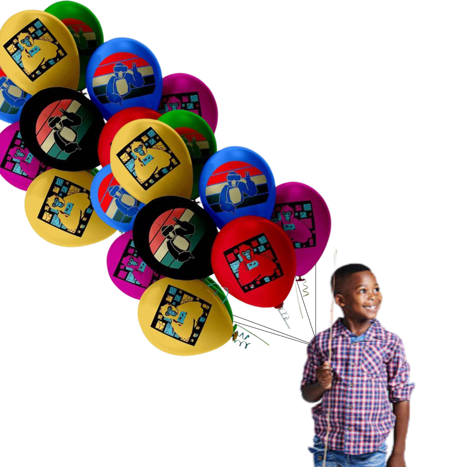 Gorilla tag Party Supplies happy birthday centerpiece decoration gift balloon