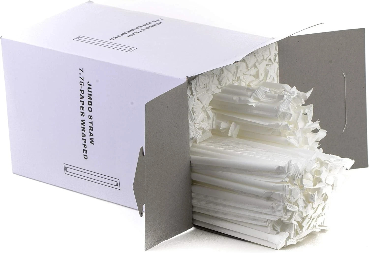 7.5″ in. Individually Wrapped Disposable Clear Plastic Drinking Straws – 9 boxes