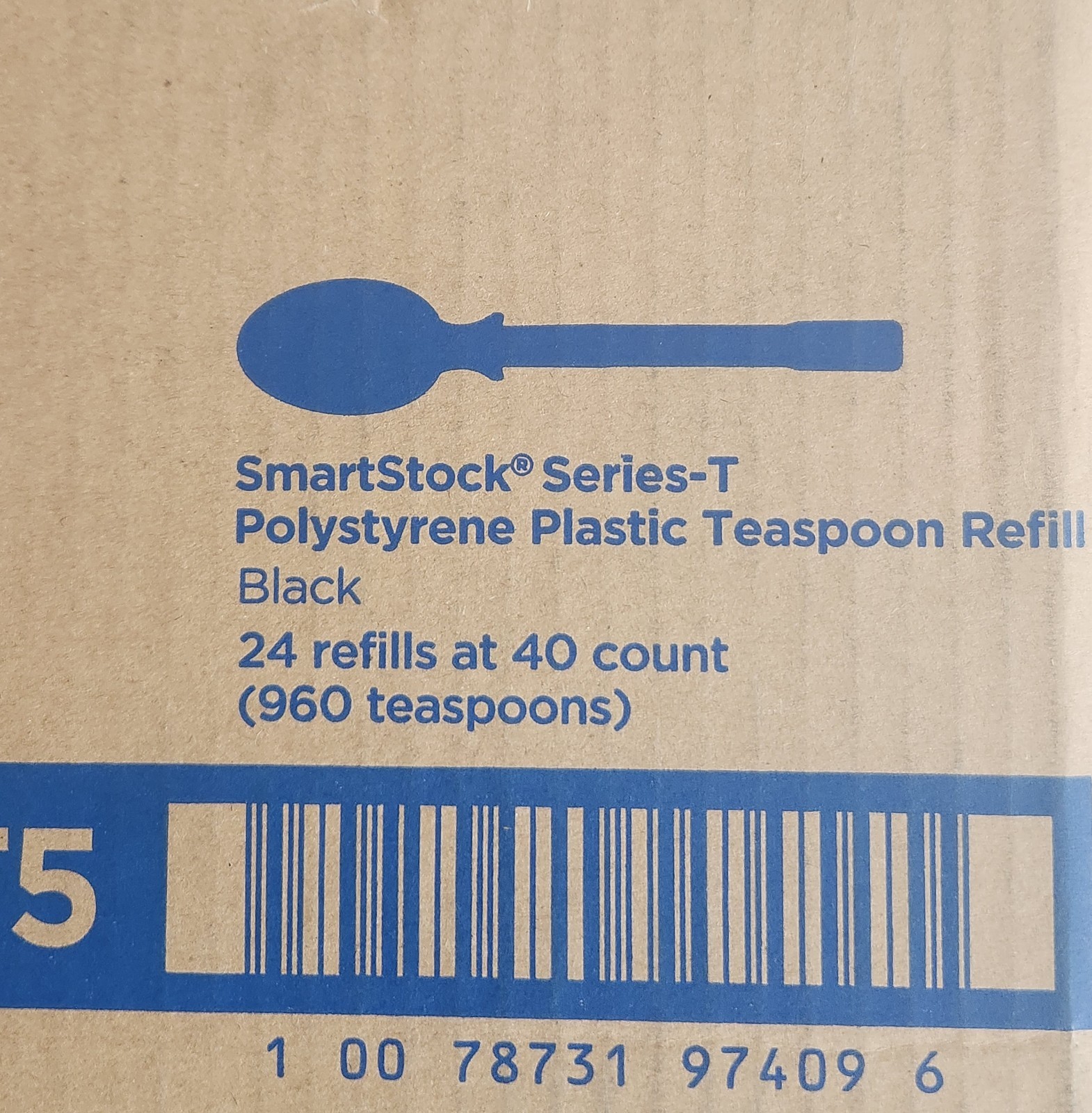 Dixie Ultra DUSST5 Polystyrene Serving Spoon Refill, Series T Black | 960/Case
