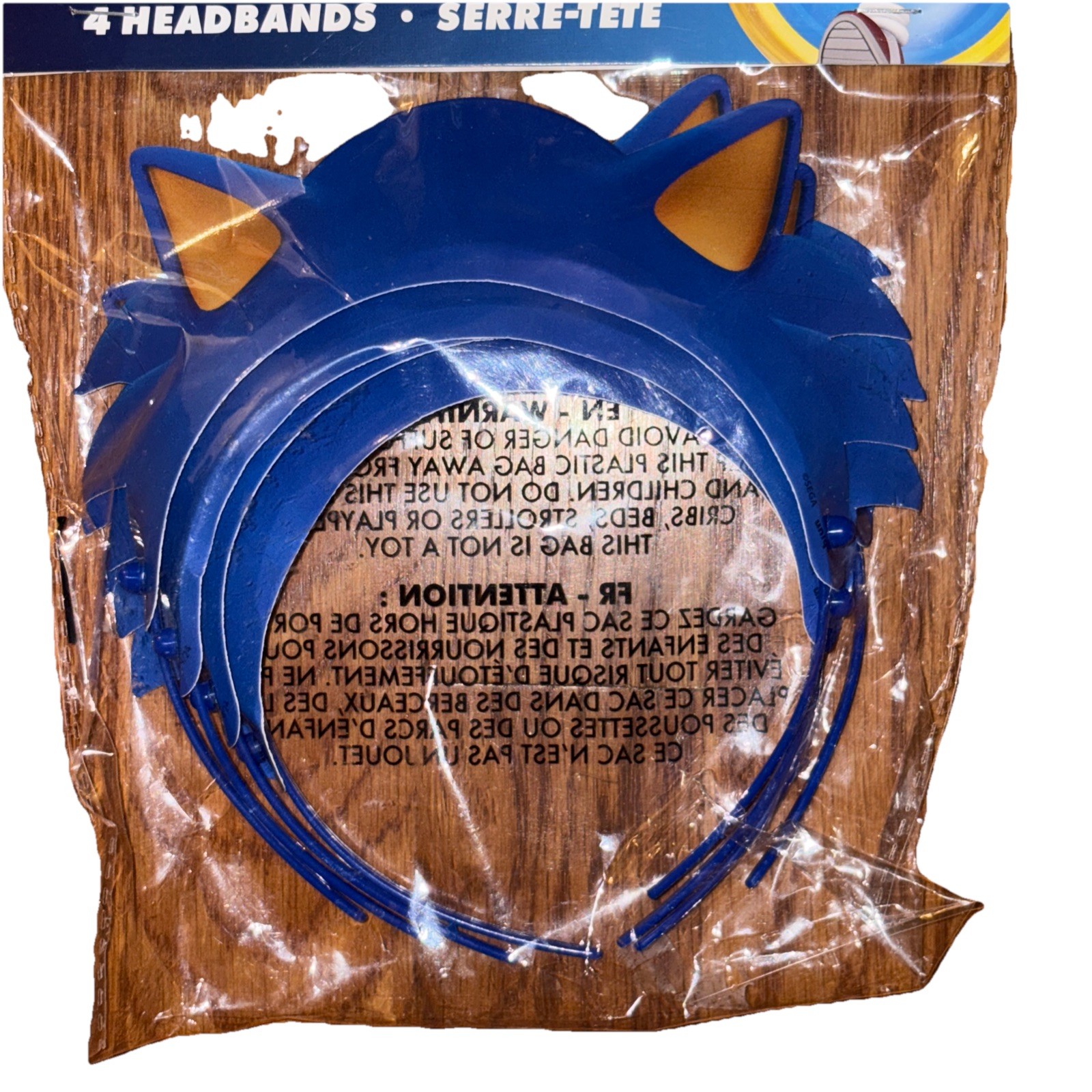Sonic the Hedgehog™ Headbands – 4 Count NEW Birthday Party Decor