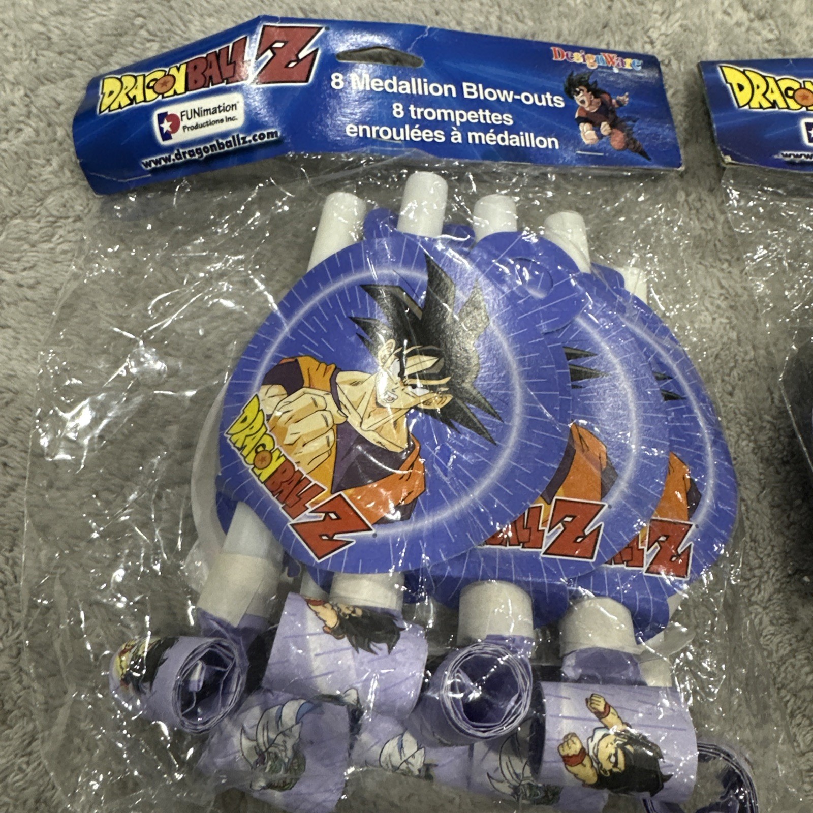 Lot Of 2 – 8 Pack DRAGON BALL Z BLOWOUTS ~ Birthday Party Supplies Favors GoKu