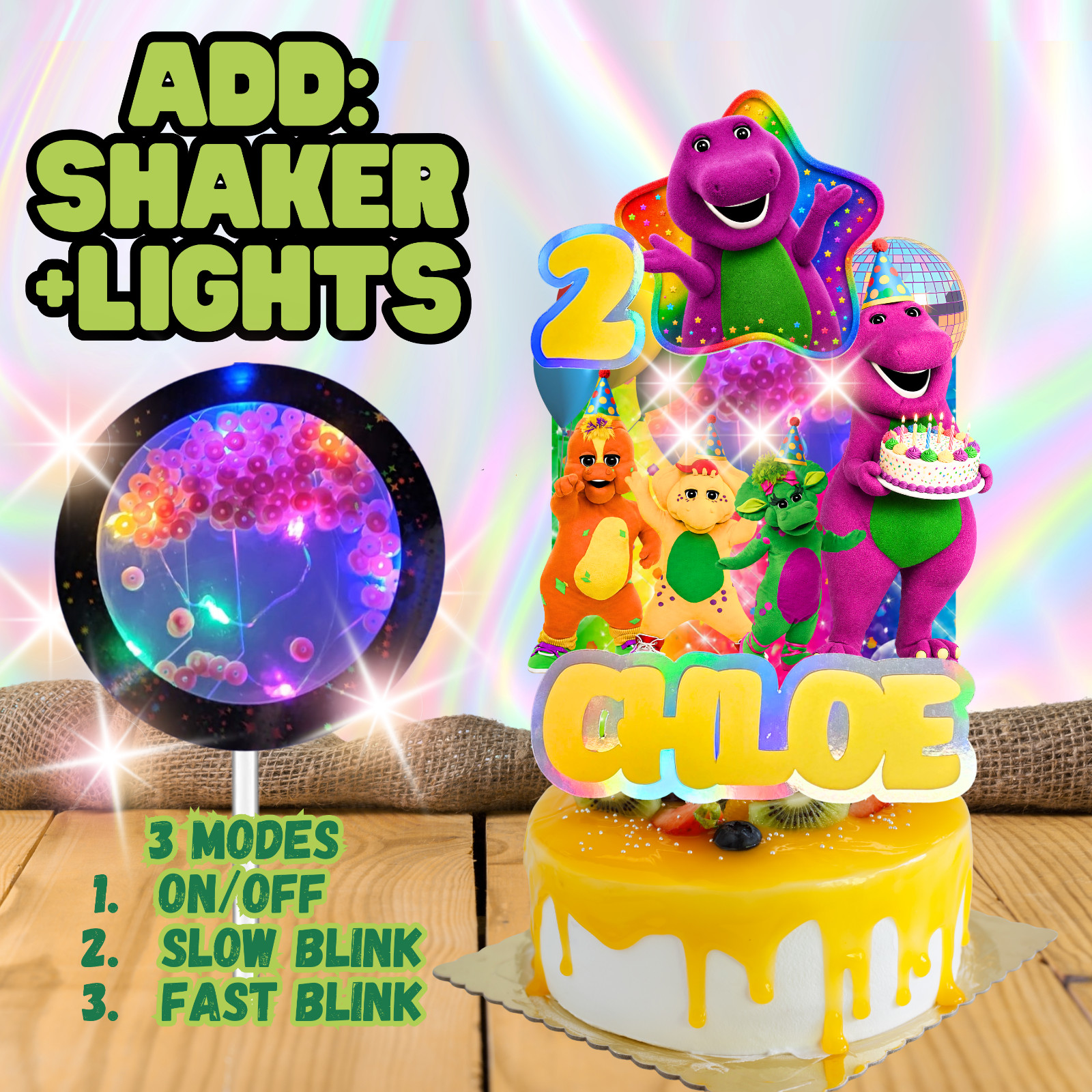 Barney happy birthday party supplies favor centerpiece decoration event theme