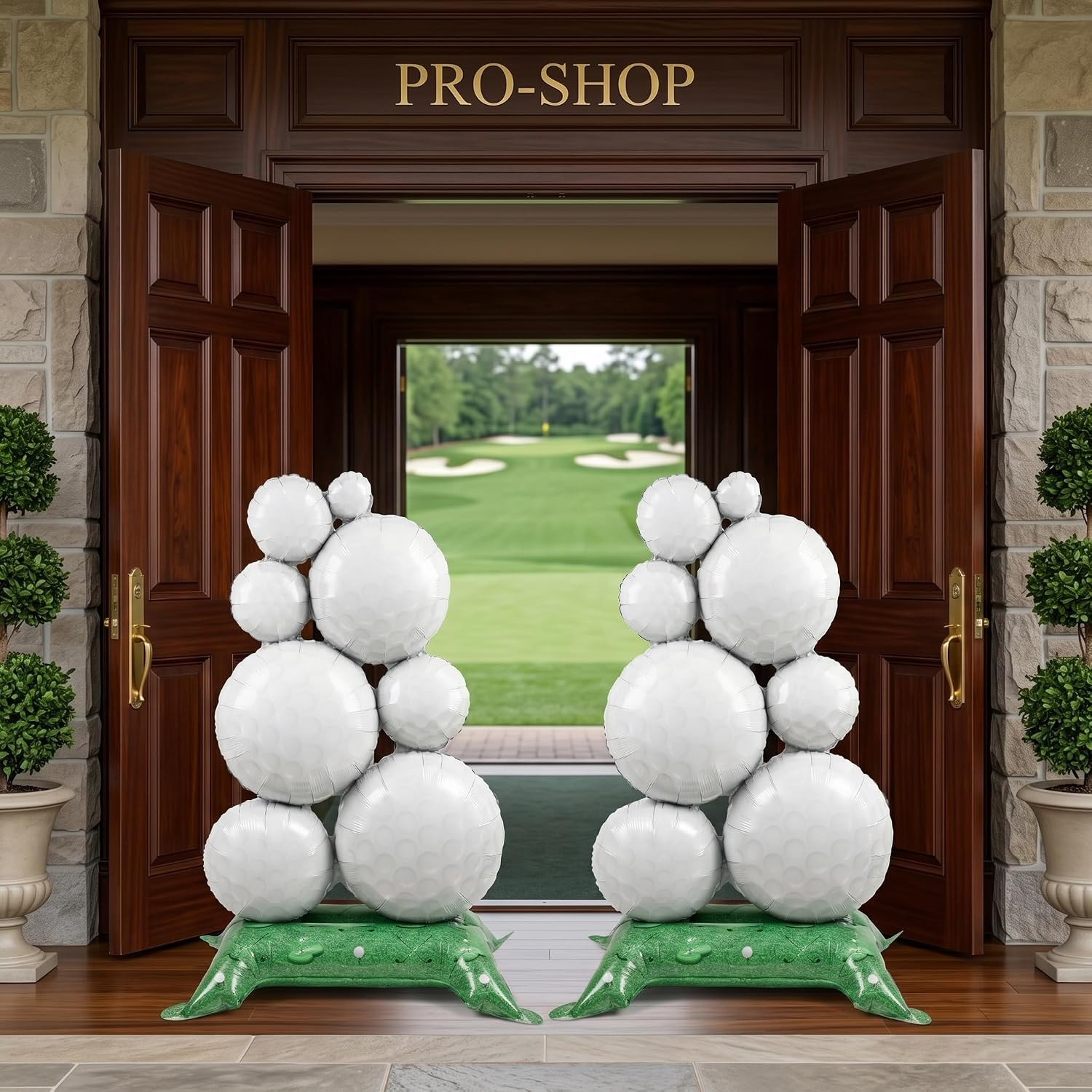 2 Pcs Self Standing Golf Balloons, 59In Large Golf Birthday Foil Balloons | Spor