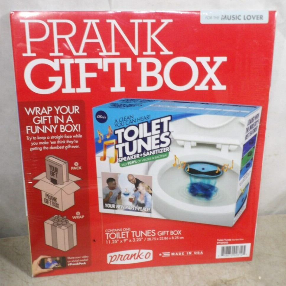 Prank Gift Box Toilet Tunes For The Music Lover Gag Joke Funny Fun