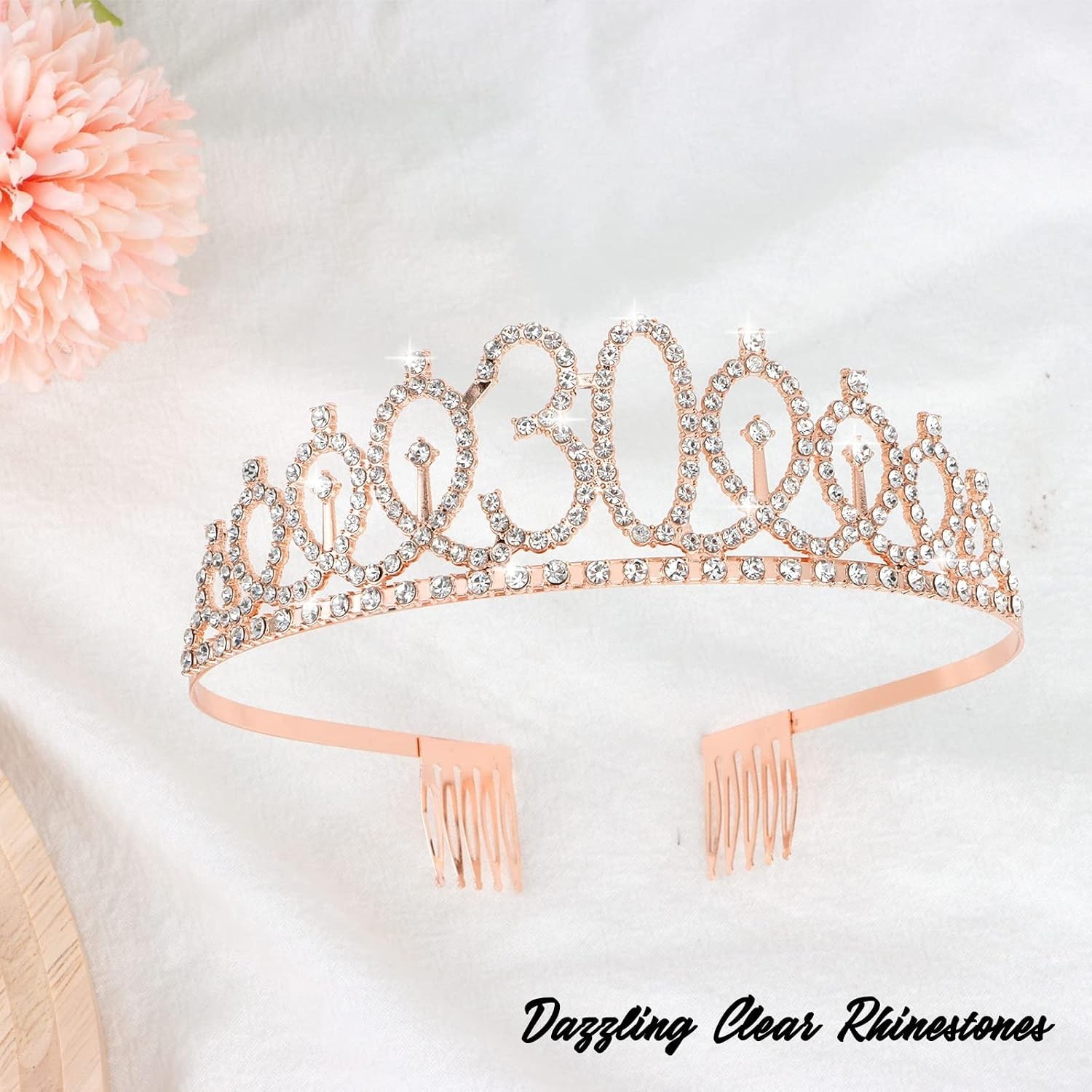 Dazzling 30th Birthday Tiara and Sash Set – Perfect for Instagram-Worthy Moments