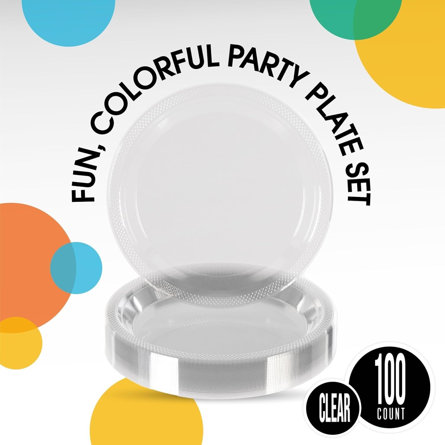 Exquisite Clear Plastic Plates For Party 7″ Clear Disposable Plates For Party…