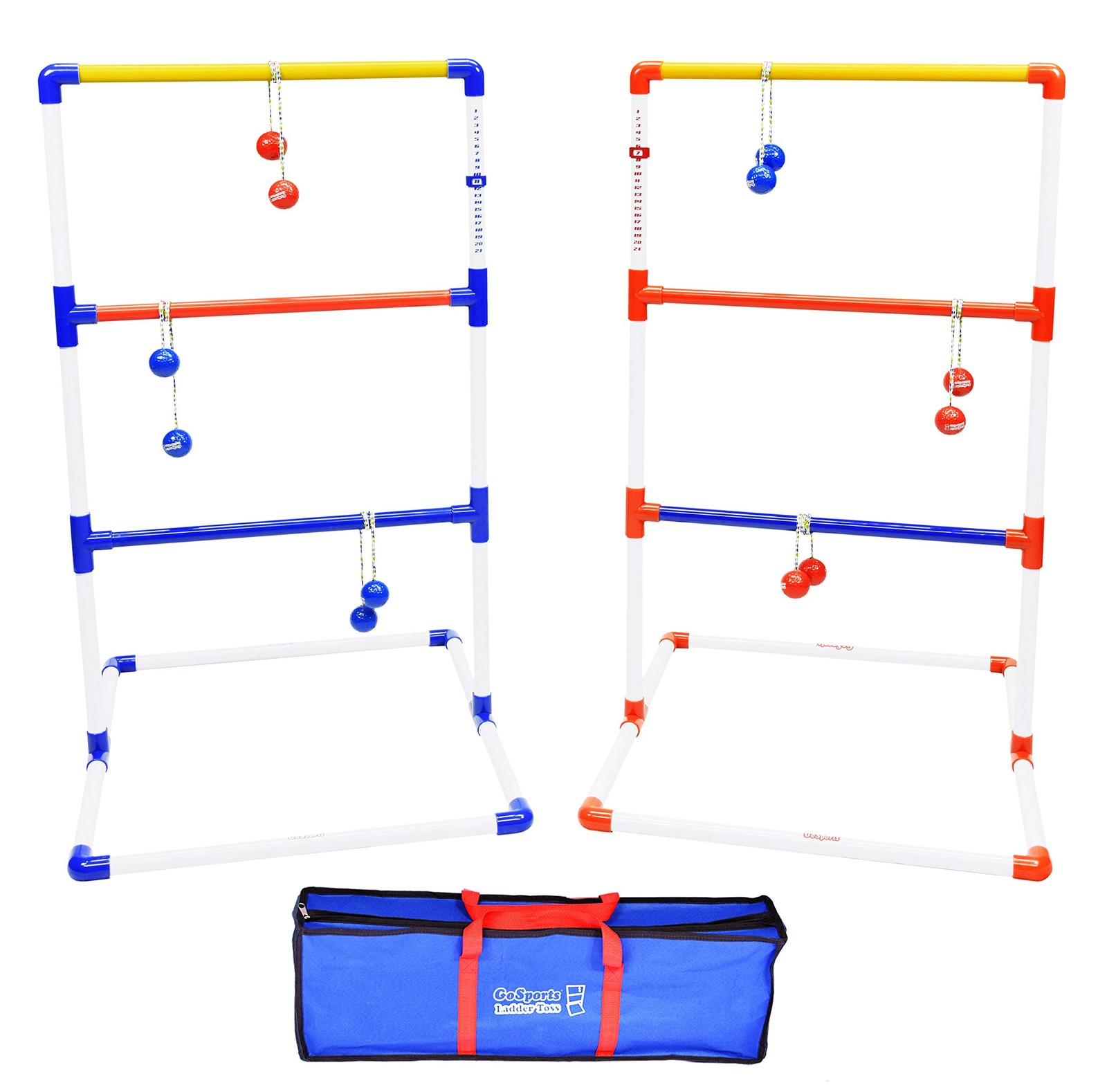 Gosports Premium Ladder Toss Outdoor Game Set 6 Bolo Balls Travel Carrying Case