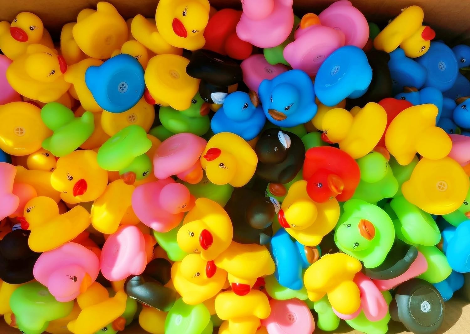10Pcs Rubber Ducks in Bulk,Assortment Duckies for Jeep Ducking Floater Bath Toys