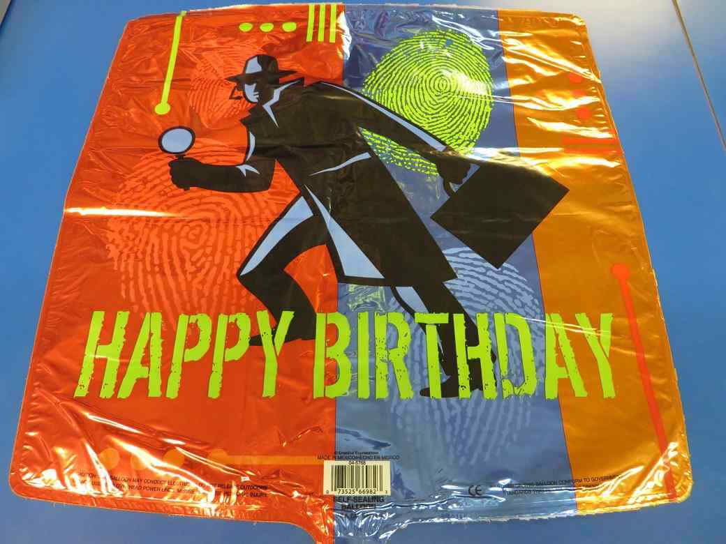 Top Secret Agent Detective Spy Birthday Party Decoration 18″ Mylar Balloon
