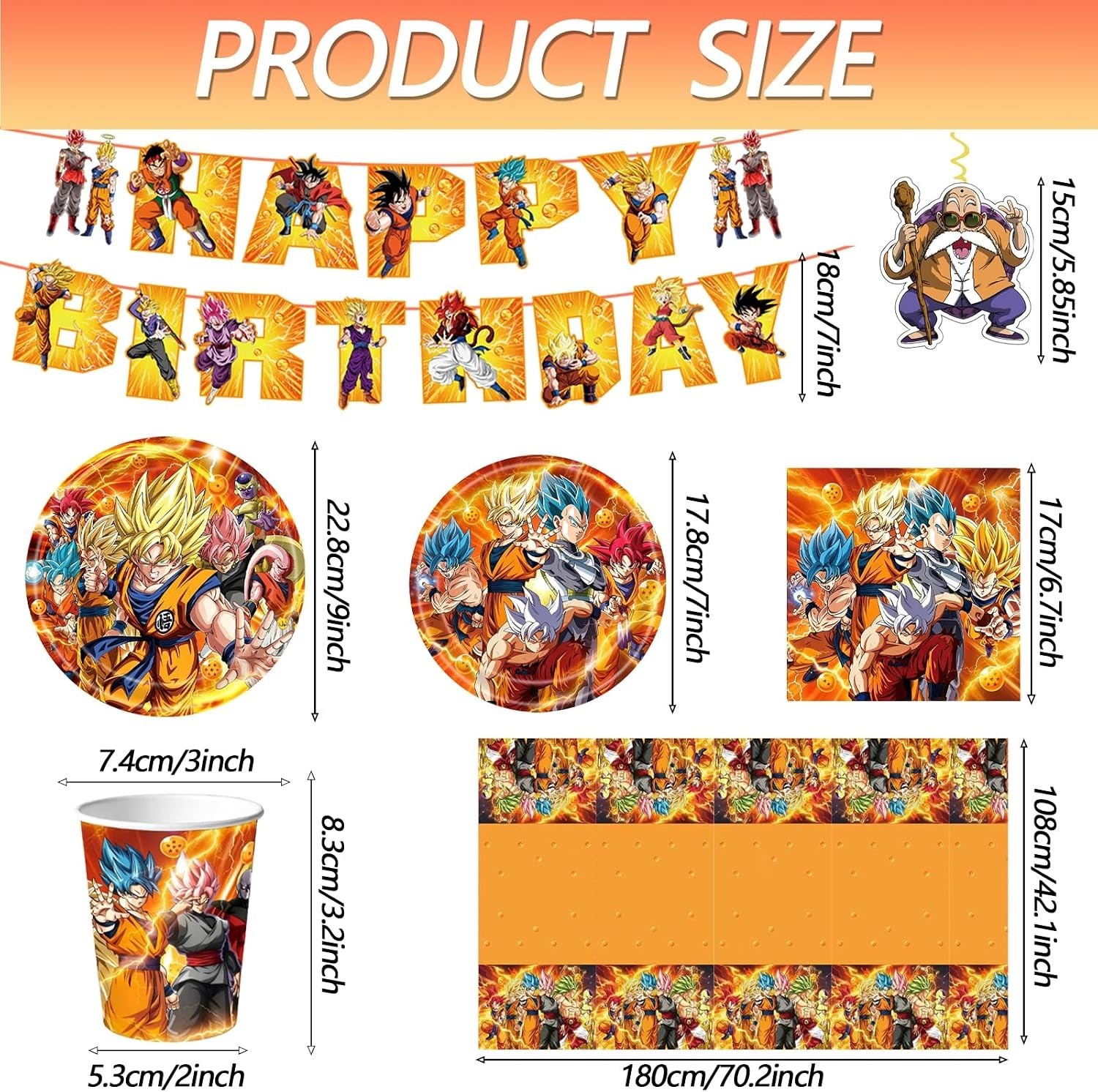 Dragon Ball Birthday Party Decorations NEW