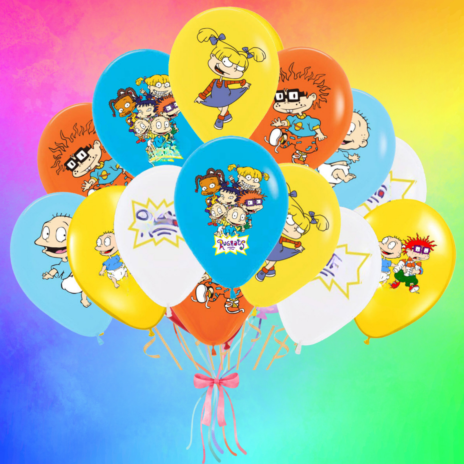 RUGRATS CUPS PLATE BANNER PARTY TABLE COVER SUPPLIES BALLOON CUPCAKE TOPPER CAKE