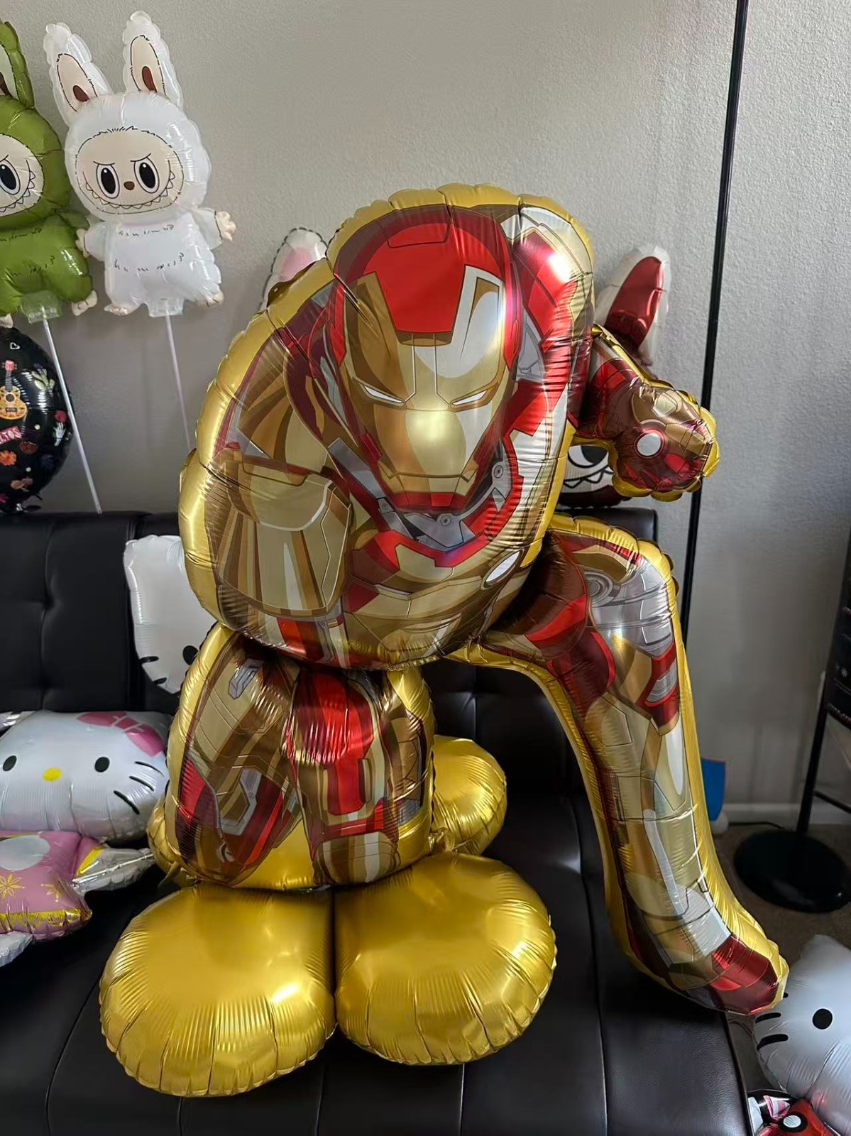 3PCS Superhero Foil Balloons Set Large Standing Party Decorations Hero Theme Bir