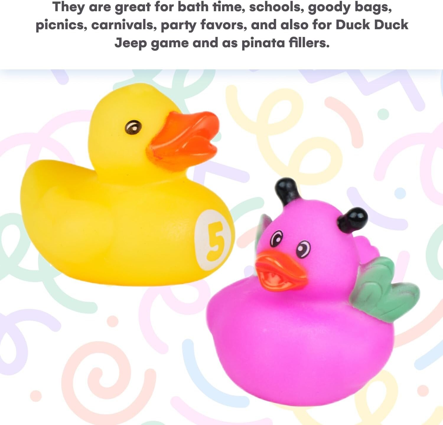 20 PCS – Jeep Ducks for Ducking (Variety) – 20 Unique Assorted Ducks, 2 inches