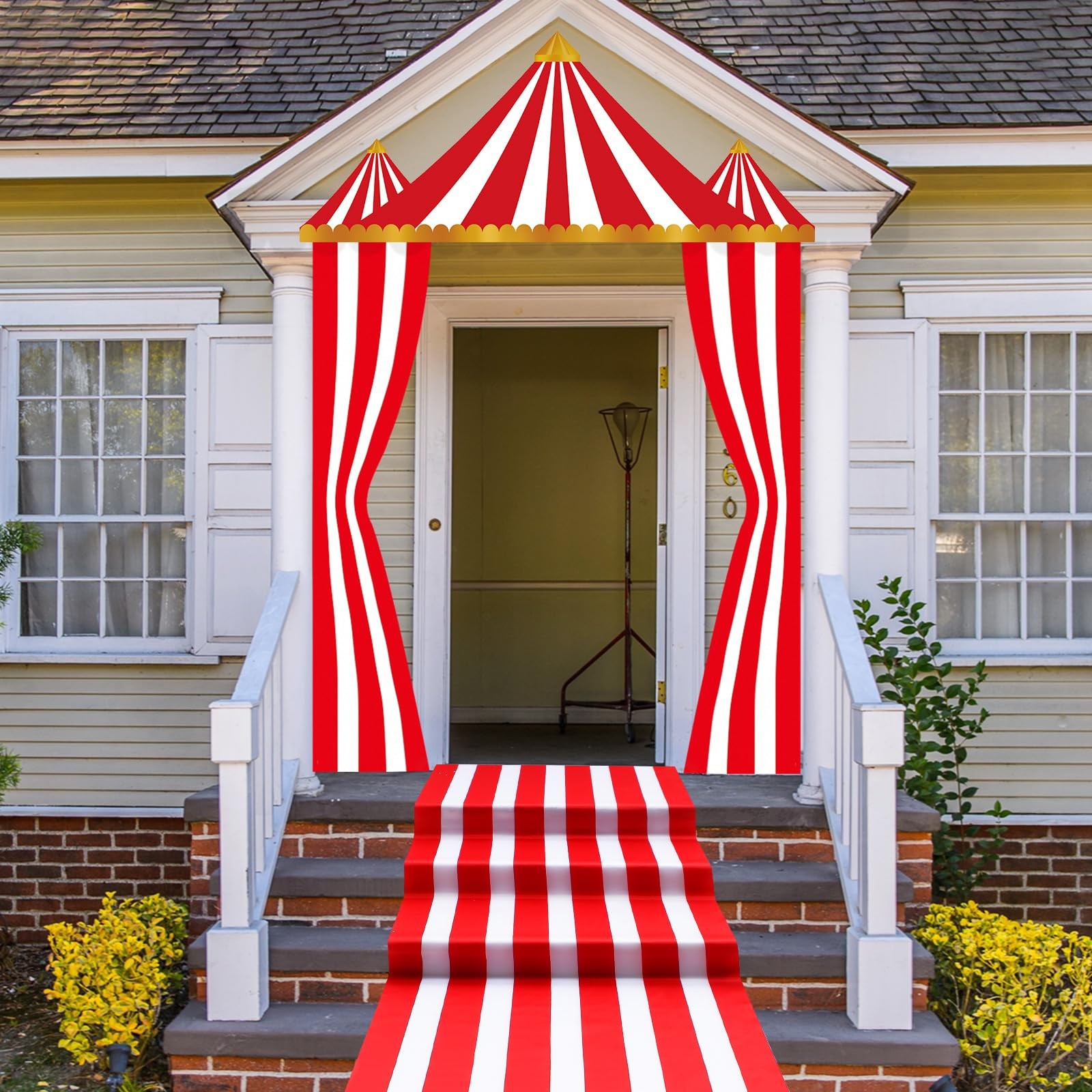 4 Pcs Carnival Circus Tent Decorations Carnival Entryway Door Party Decor Awn