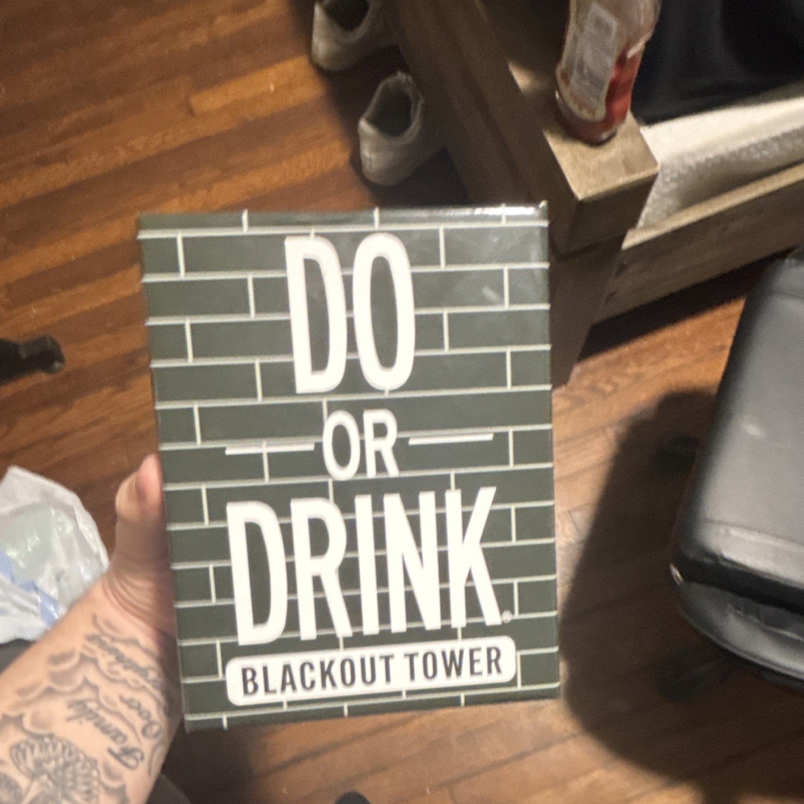 Do or Drink Blackout Tower Party Drinking Game 54 Blocks for Adults