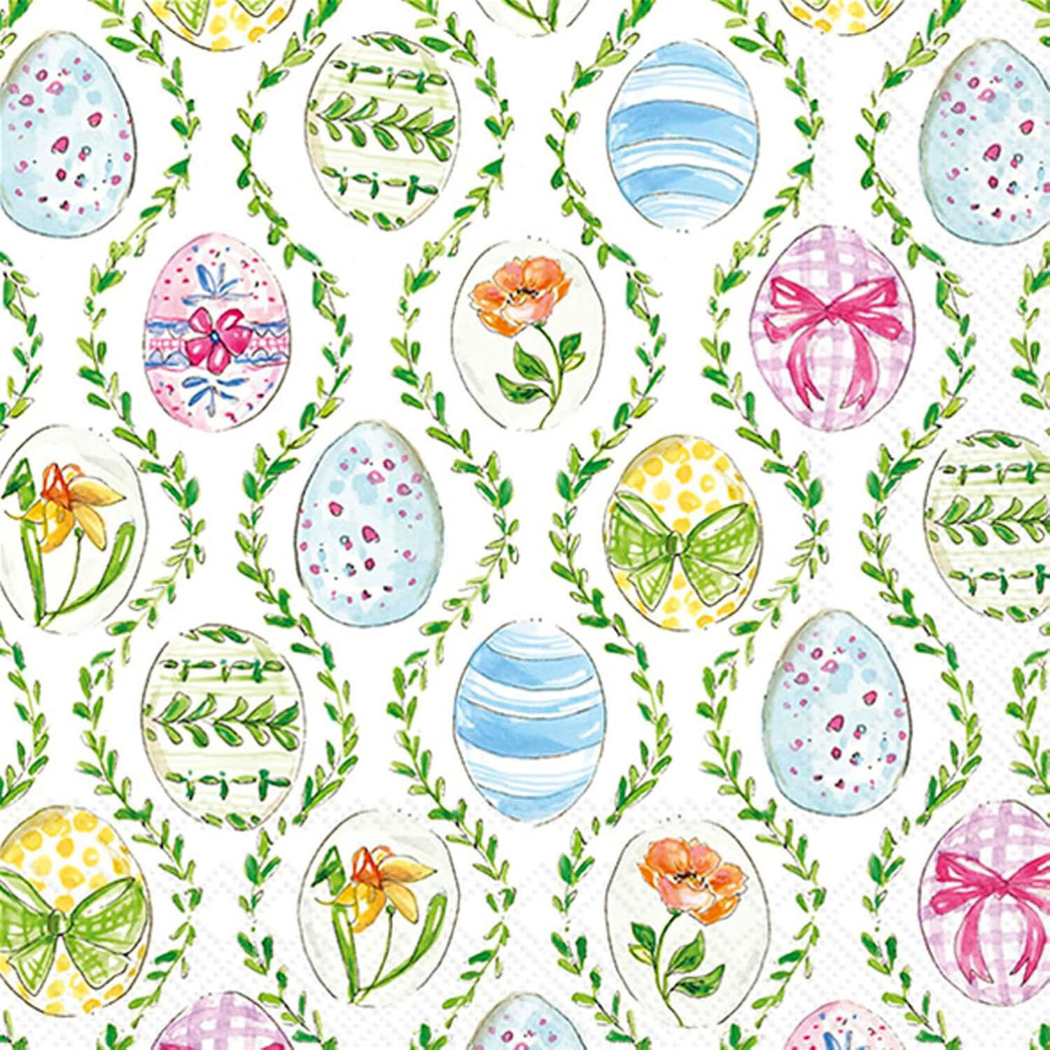 Boston International – Easter Bunny Eggs Lunch Napkins – L063200