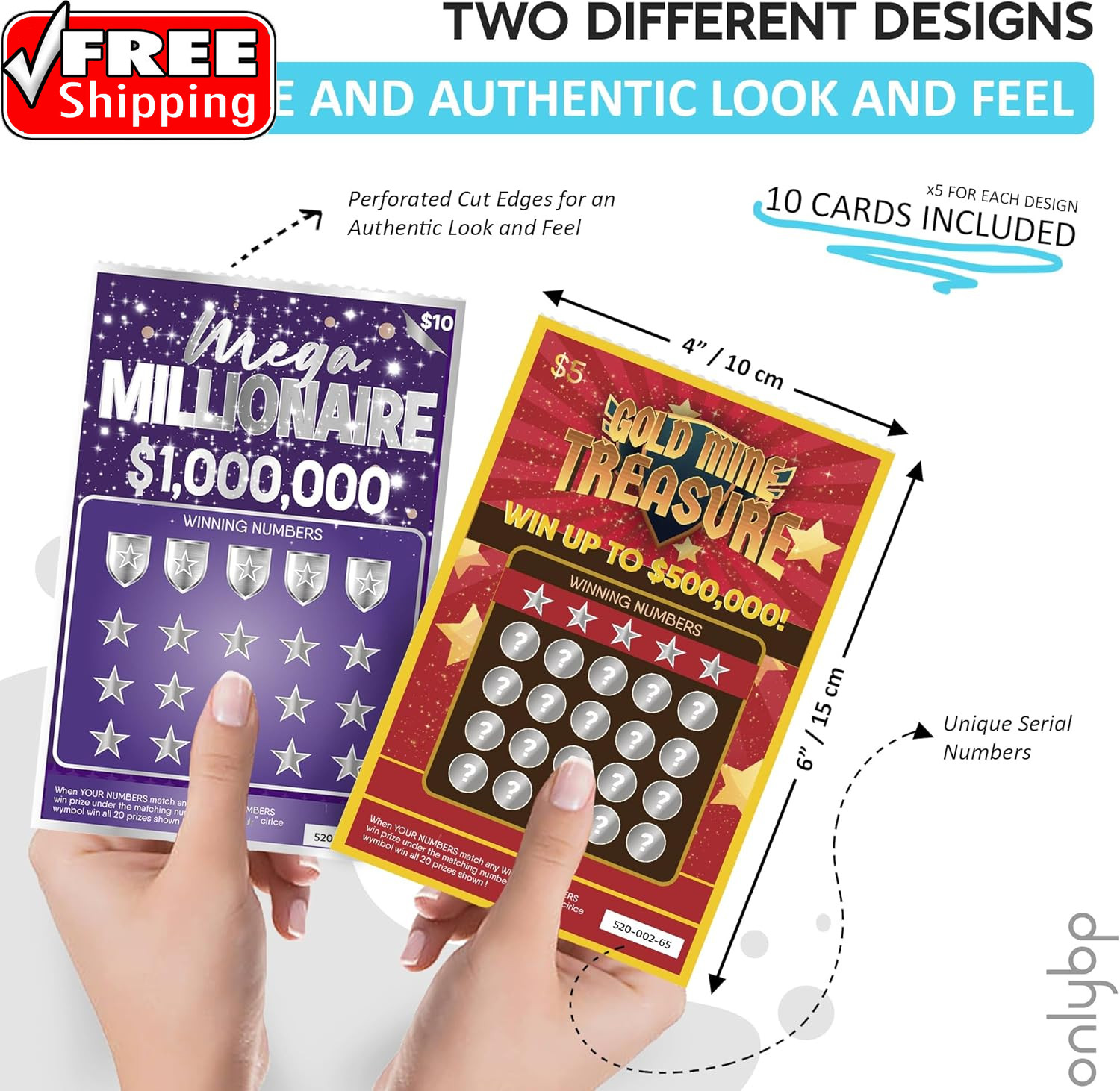 ® 10 Fake Lottery Tickets and Scratch off Cards That Look Real – Winning $1M and