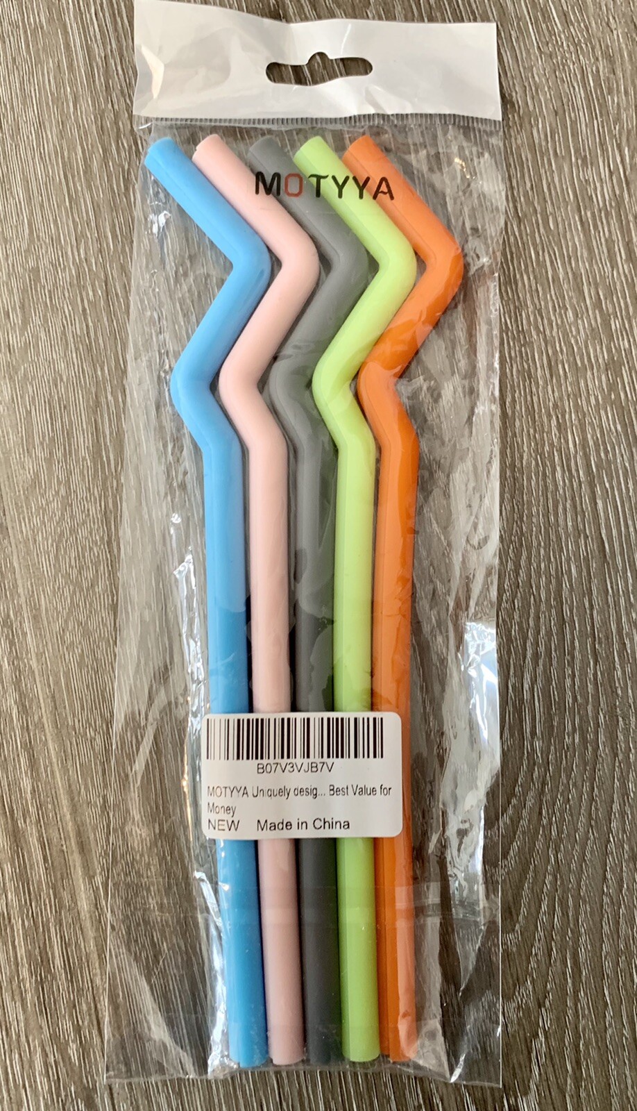 25pc Multi-Color Reusable Party Straws Unique Design Washable Colorful