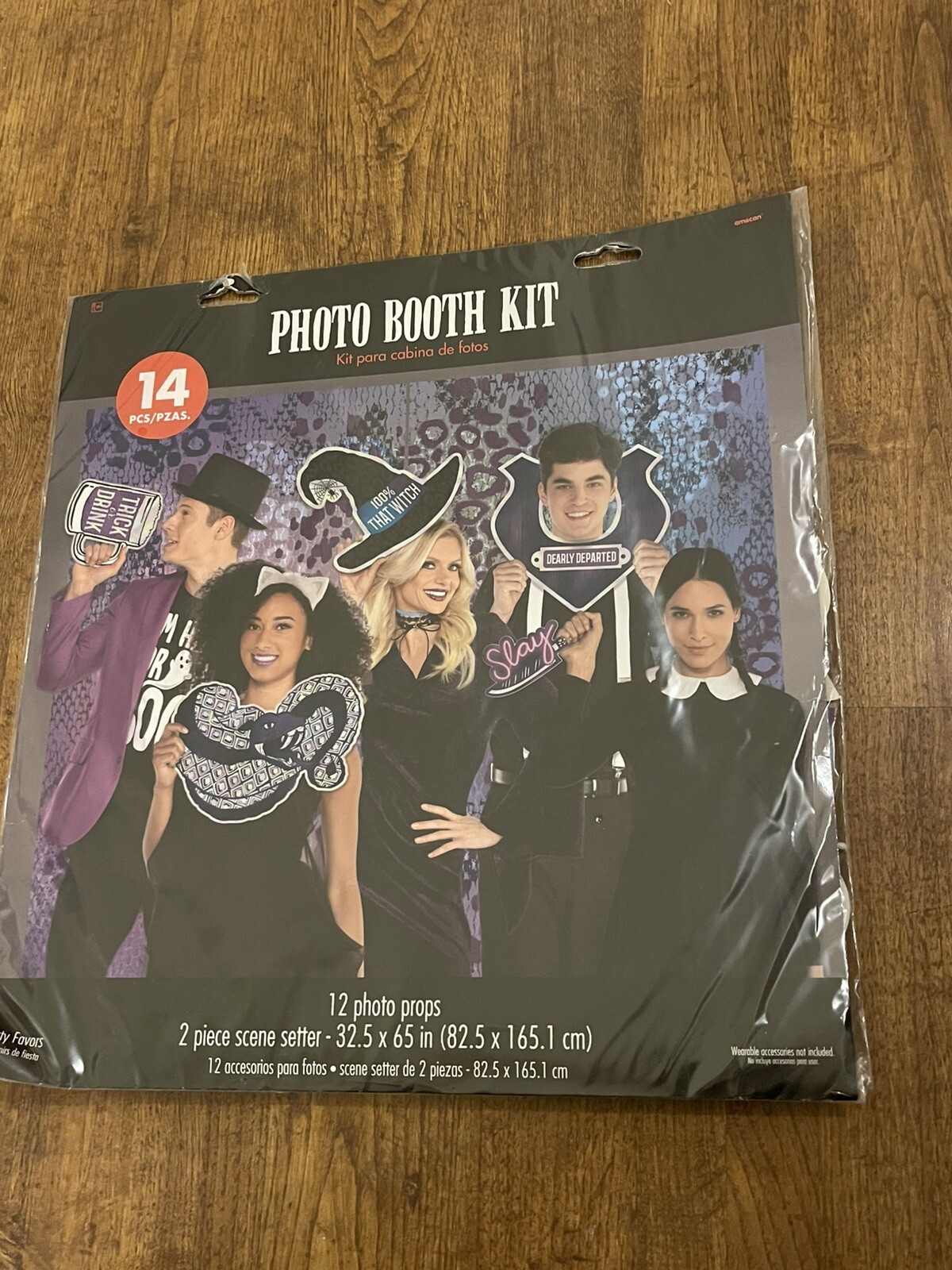 Halloween Party Scene Setter Backdrop And Photo Booth Kit Props, 14 Pcs Decor