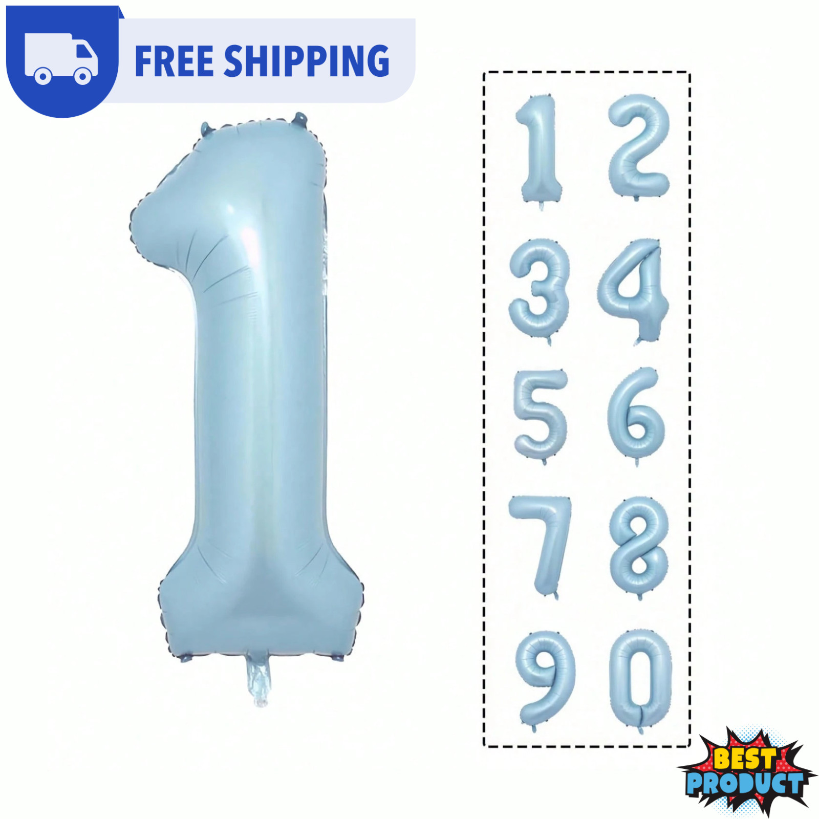 Large Number Balloons 40 Inch Foil 0-9 Giant Helium Air Birthday Party Decor USA