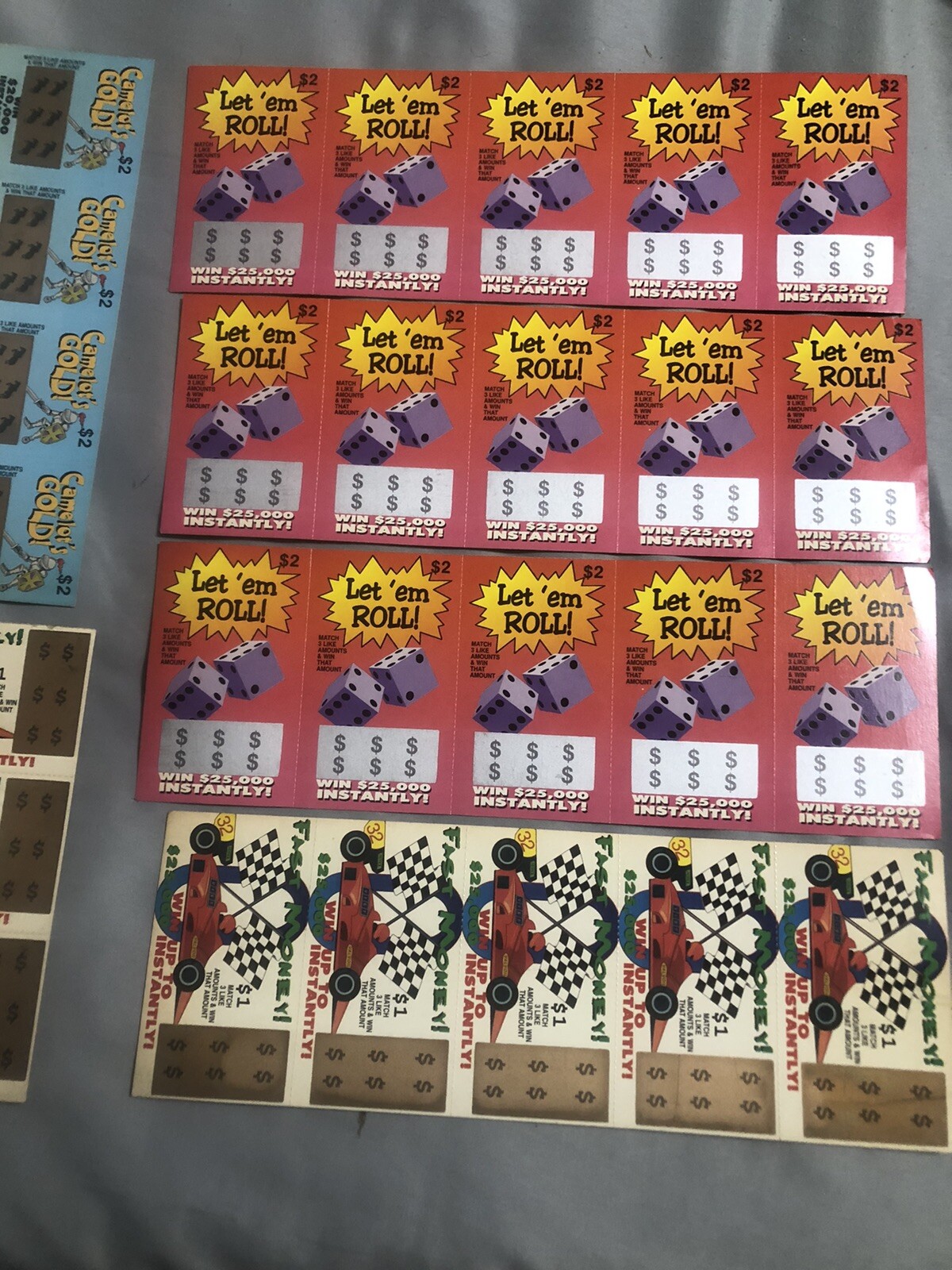 30 Fake Lottery Tickets, Prank, Not Real, Joke, Gag, gifts Party FREE Shipping