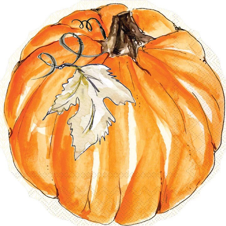 Boston International – Chinoiserie Pumpkin Shaped Lunch Napkin – SL400037