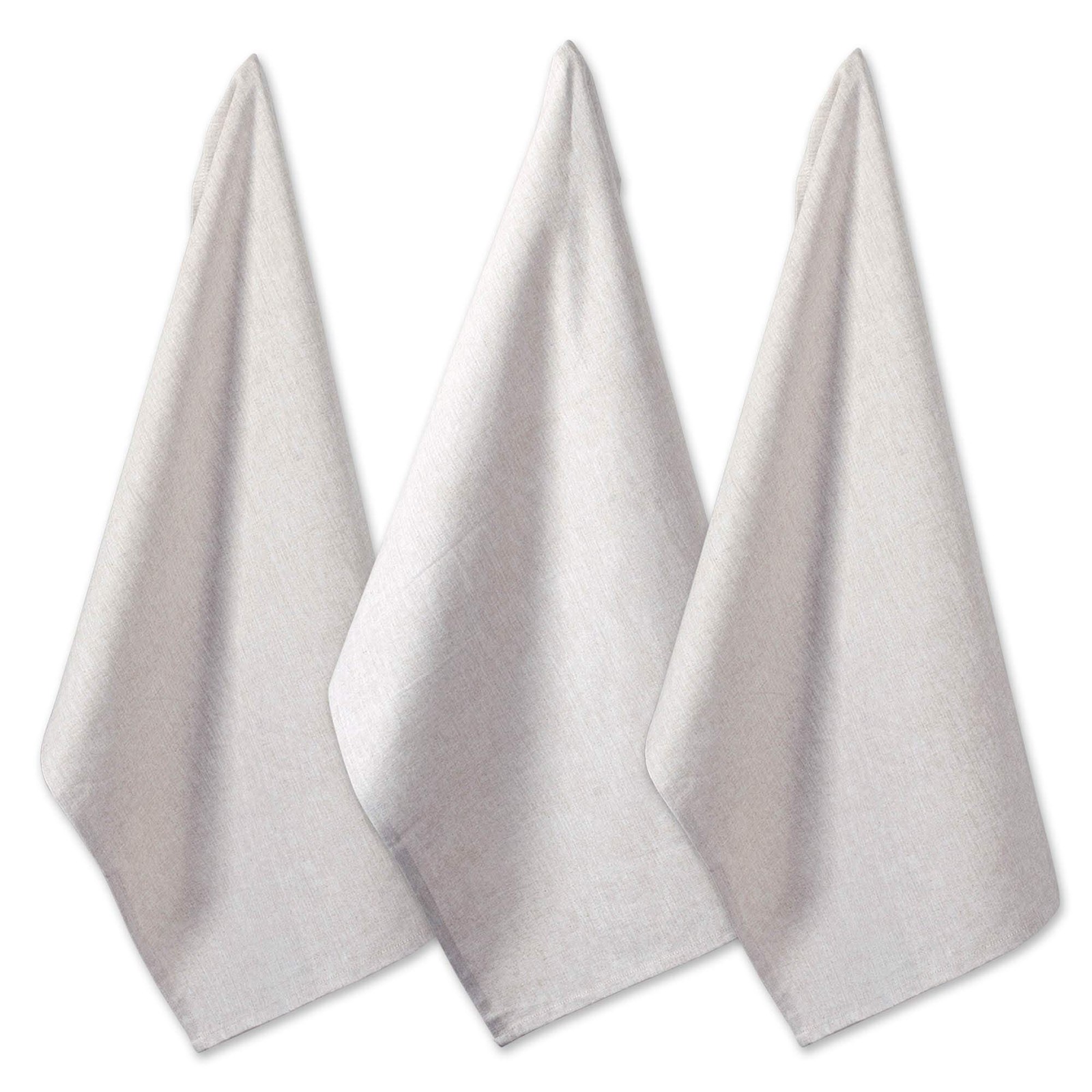 DII Cotton Kitchen Towel Set Lightweight & Fast-Drying Dish Towels, 20×30, Natur