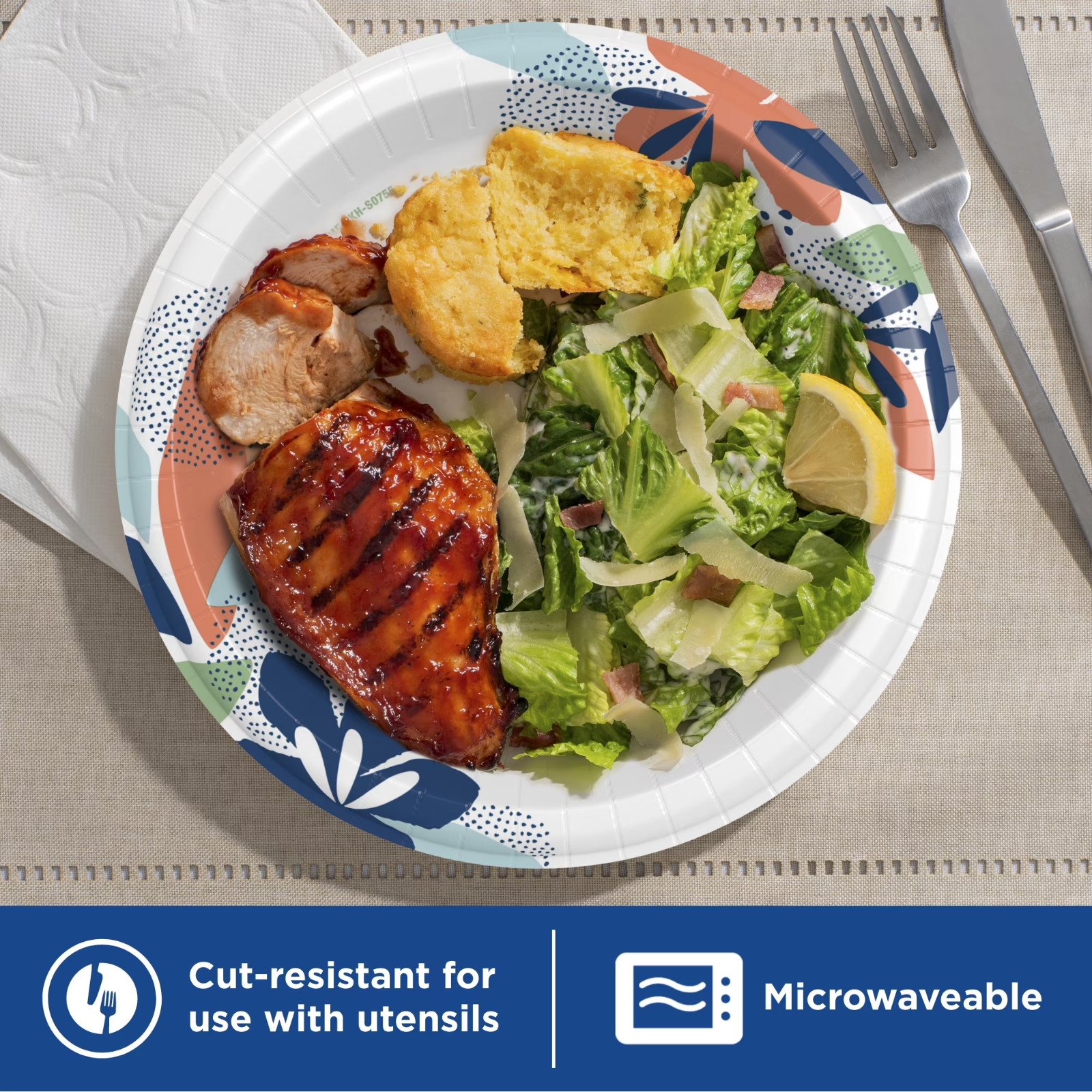 2 PACK – Dixie Disposable Paper Plates, 10″, Multi-Color, 210 Count