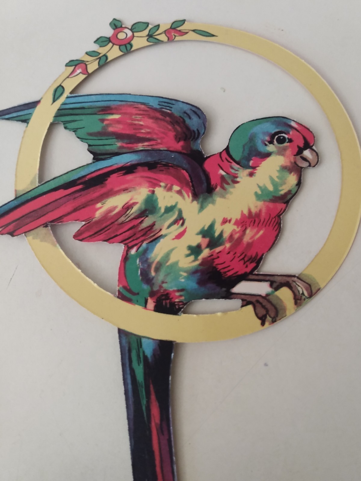 Lot 20 NEW Vintage Old Stock 2 Side Die-Cut Party Decorations Birds Tropical