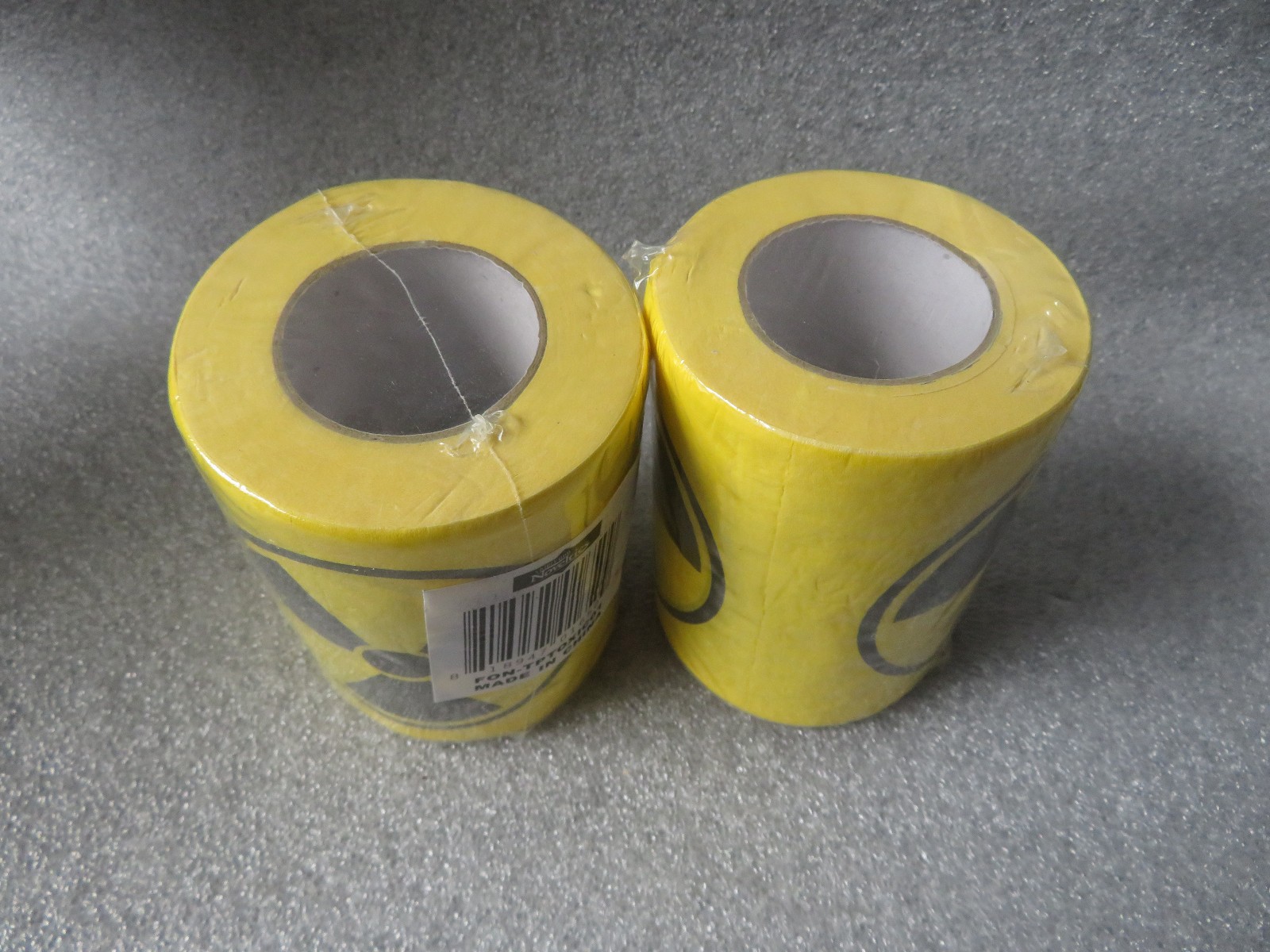 WARNING HAZARDOUS WASTE Toilet Paper Rolls – Halloween Party Bathroom Potty Joke